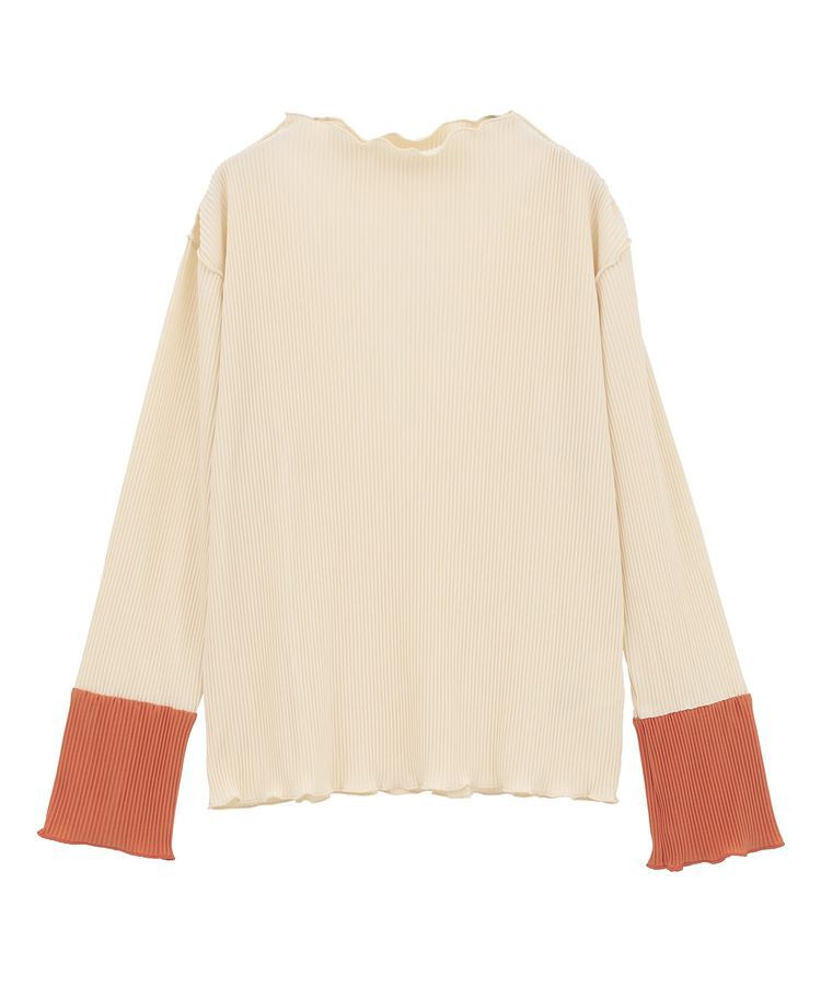 Green Parks「プリーツ袖配色プルオーバー」|Tシャツ・カットソー|