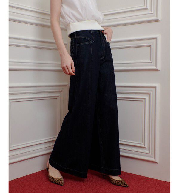 LOULOU WILLOUGHBY「◇【LOULOU WILLOUGHBY】デニムバギーパンツ」|デニム|