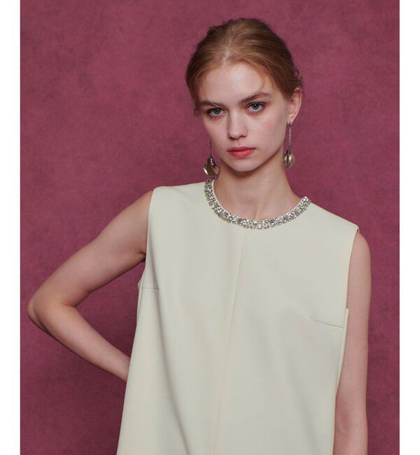 LOULOU WILLOUGHBY「【LOULOU WILLOUGHBY】ビジューオールインワン」|オールインワン|