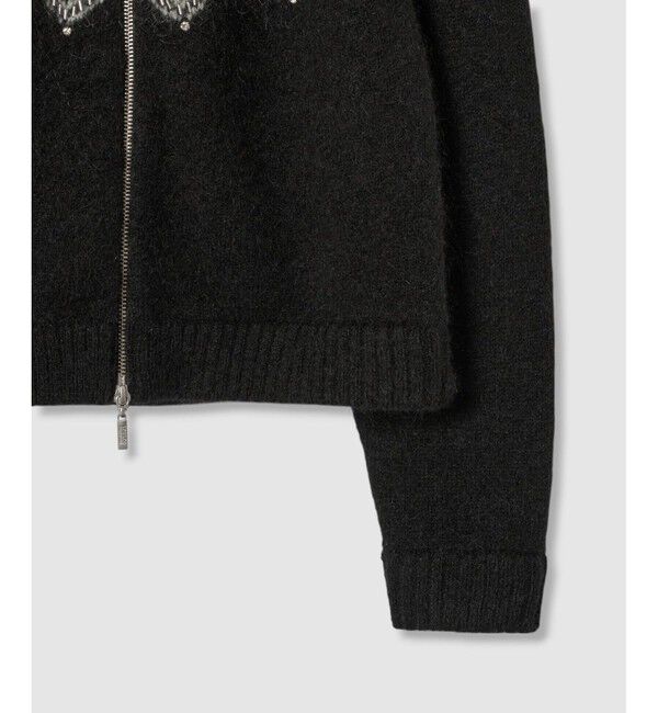 LOULOU WILLOUGHBY「【LOULOU WILLOUGHBY】ハートJQニットブルゾン」|ブルゾン・スタジャン|