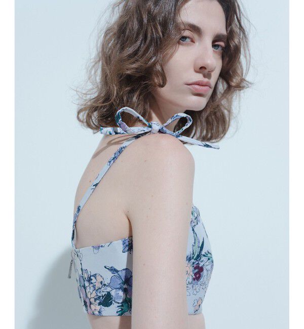 LOULOU WILLOUGHBY「【LOULOU WILLOUGHBY】LIMONTAフラワージャガードビスチェ」|シャツ・ブラウス|ラベンダー