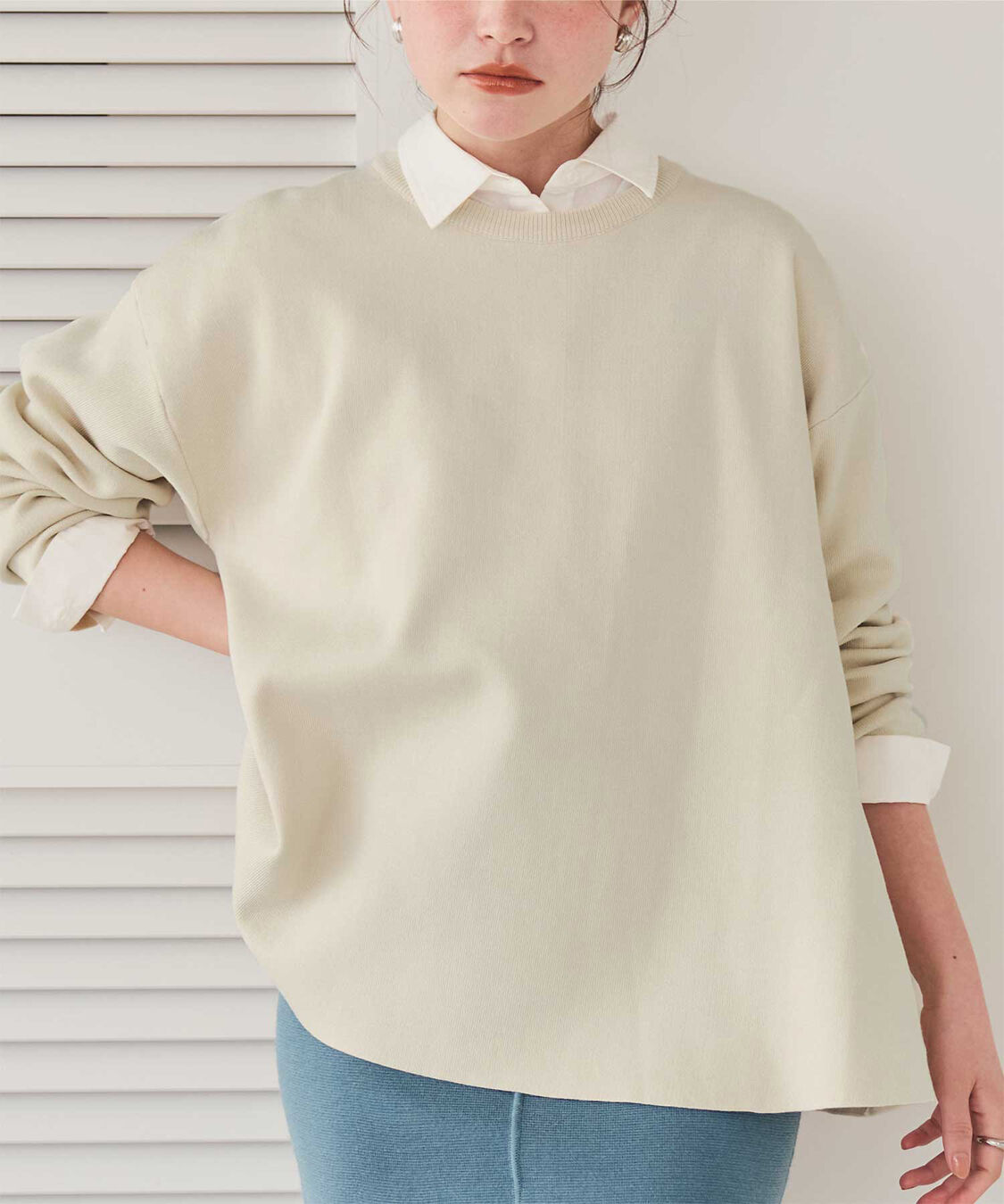 titivate「フレアシルエットニットプルオーバー」|ニット・セーター|