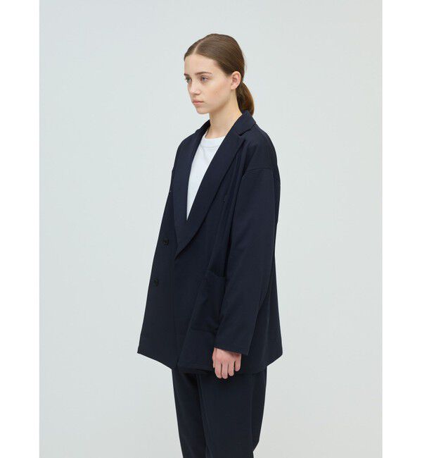 mizuiro ind「mizuiro ind ダブルブレストシャツジャケット」|テーラードジャケット|