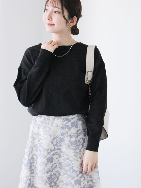 Te chichi TERRASSE「金釦前後2WAYカーディガン」|カーディガン|ブラック