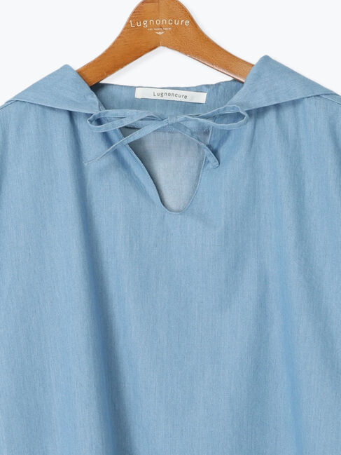 Lugnoncure「デニムセーラーカラースキッパー」|シャツ・ブラウス|