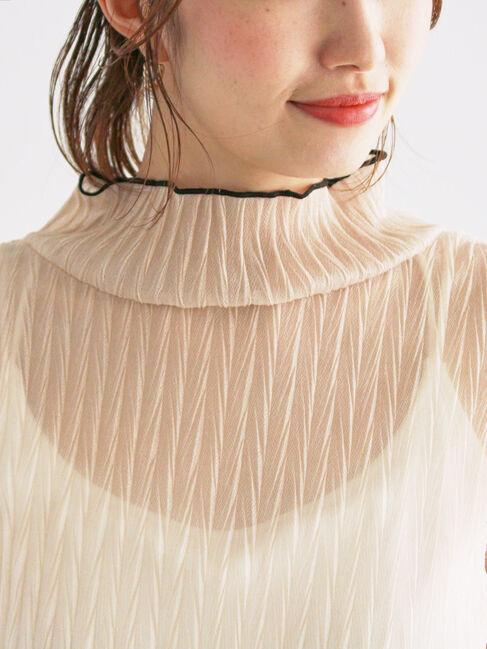 Te chichi「ランダムプリーツシアーインナー」|Tシャツ・カットソー|