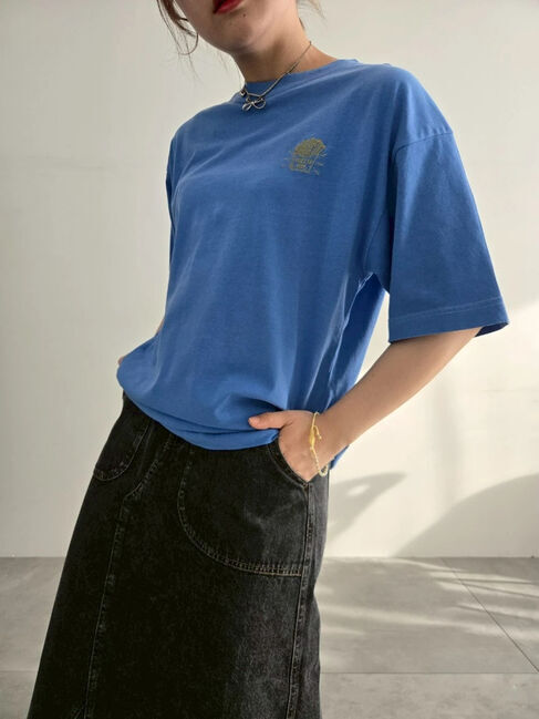 SM2「food刺繍Tシャツ」|Tシャツ・カットソー|ブルー