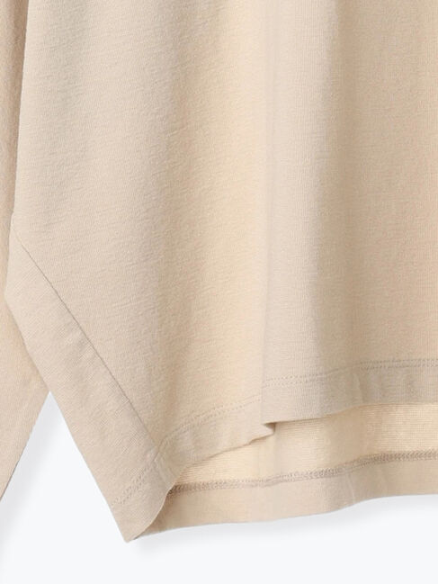 Samansa Mos2 blue「リネンタッチドルマンスリーブプルオーバー」|Tシャツ・カットソー|