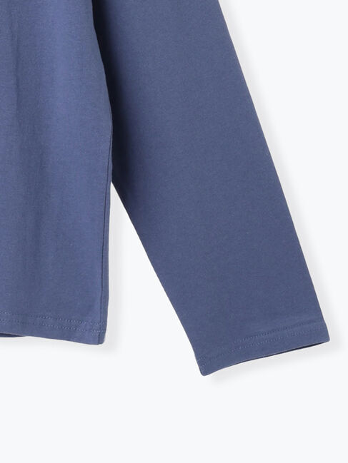 Samansa Mos2 blue「アソートプリントロンT」|Tシャツ・カットソー|