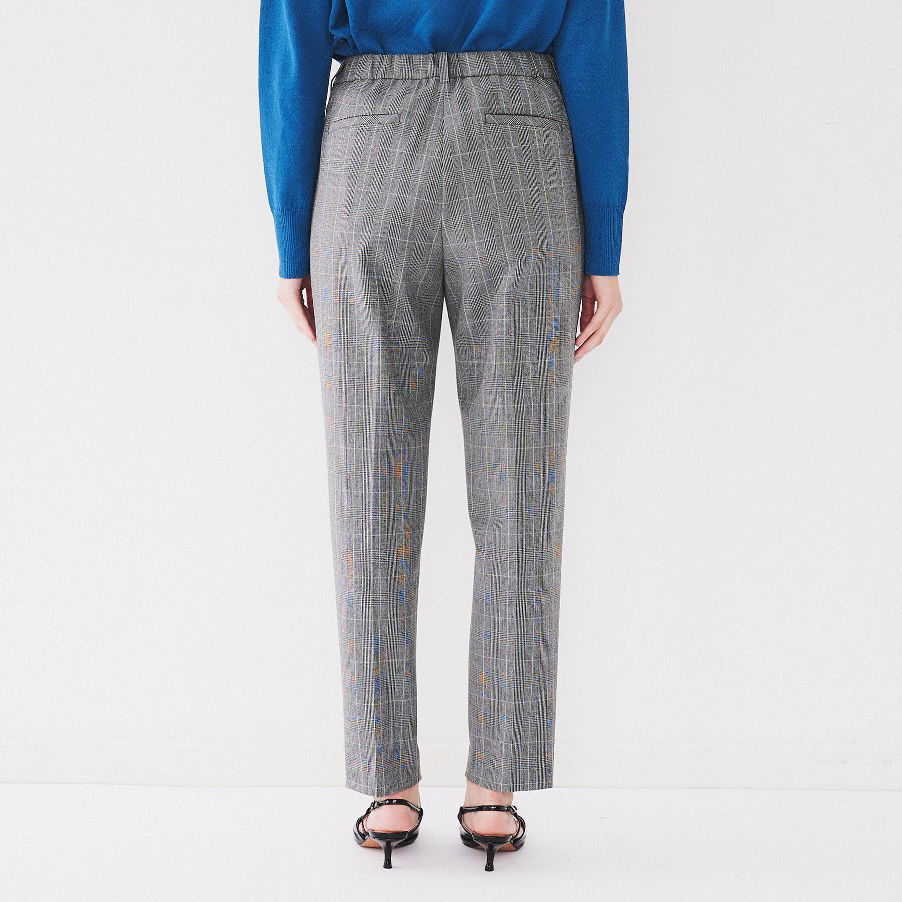 UNTITLED「【ストレッチ/後ろウエストゴム】タックテーパードパンツ」|その他|