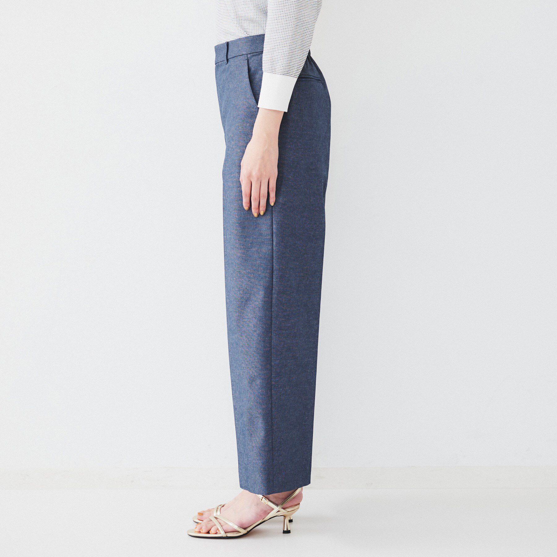 UNTITLED「【清涼感/洗濯機洗い可】オックス クロップドワイドパンツ」|その他|