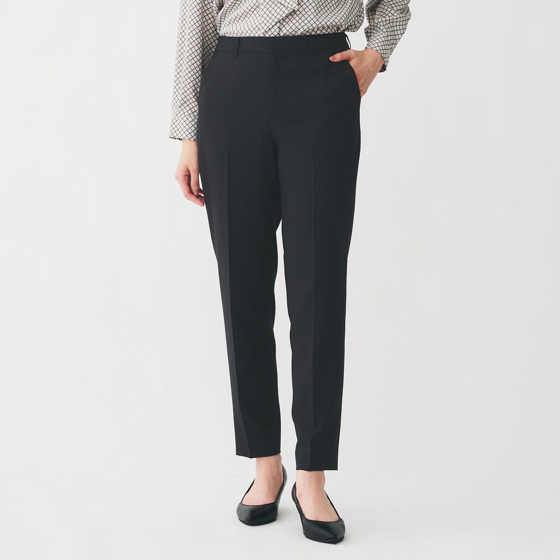 UNTITLED「【洗える/お仕事スーツ】ドライメランジ テーパードパンツ」|その他|