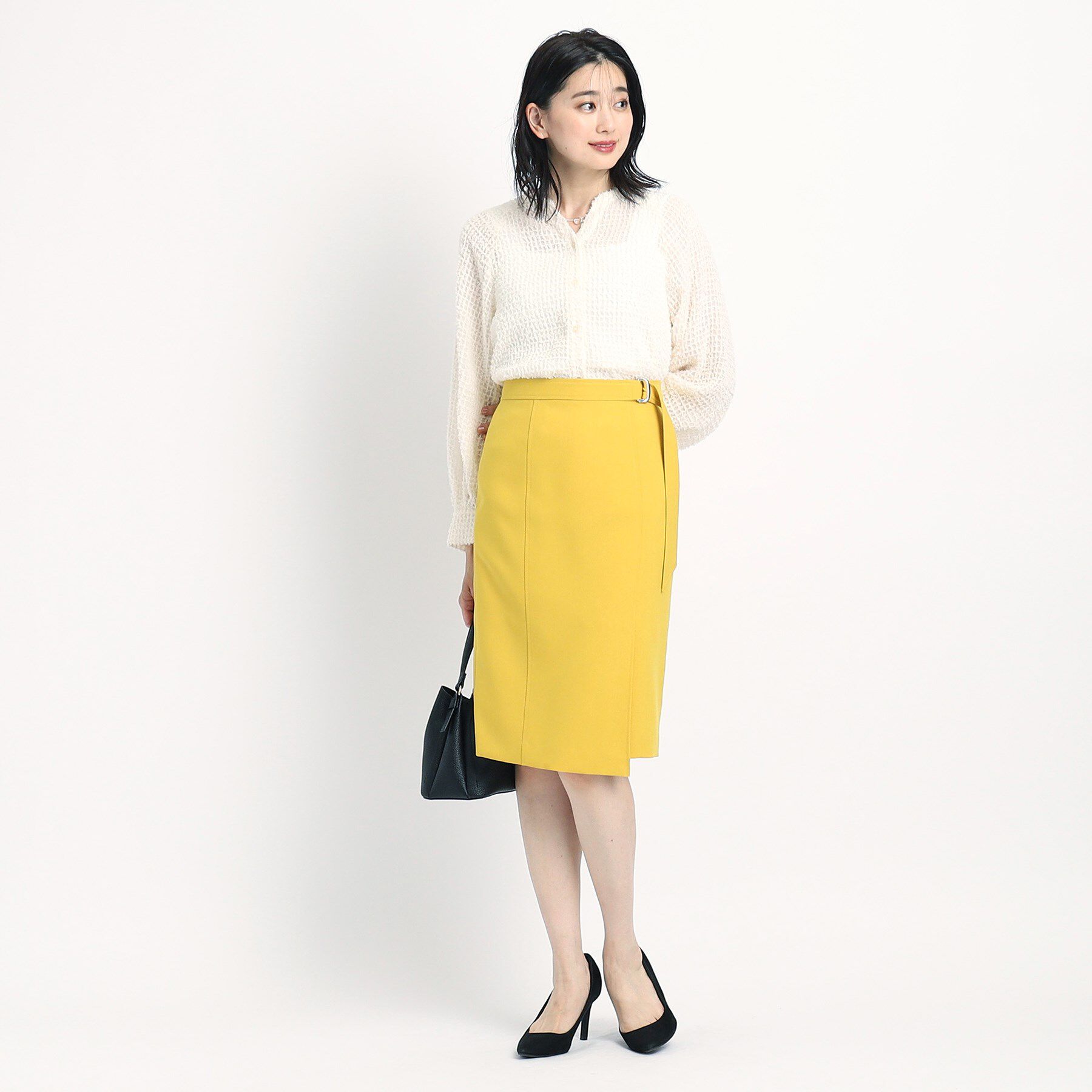 COUP DE CHANCE「【洗える】フェザーシフォンのブラウス」|シャツ・ブラウス|