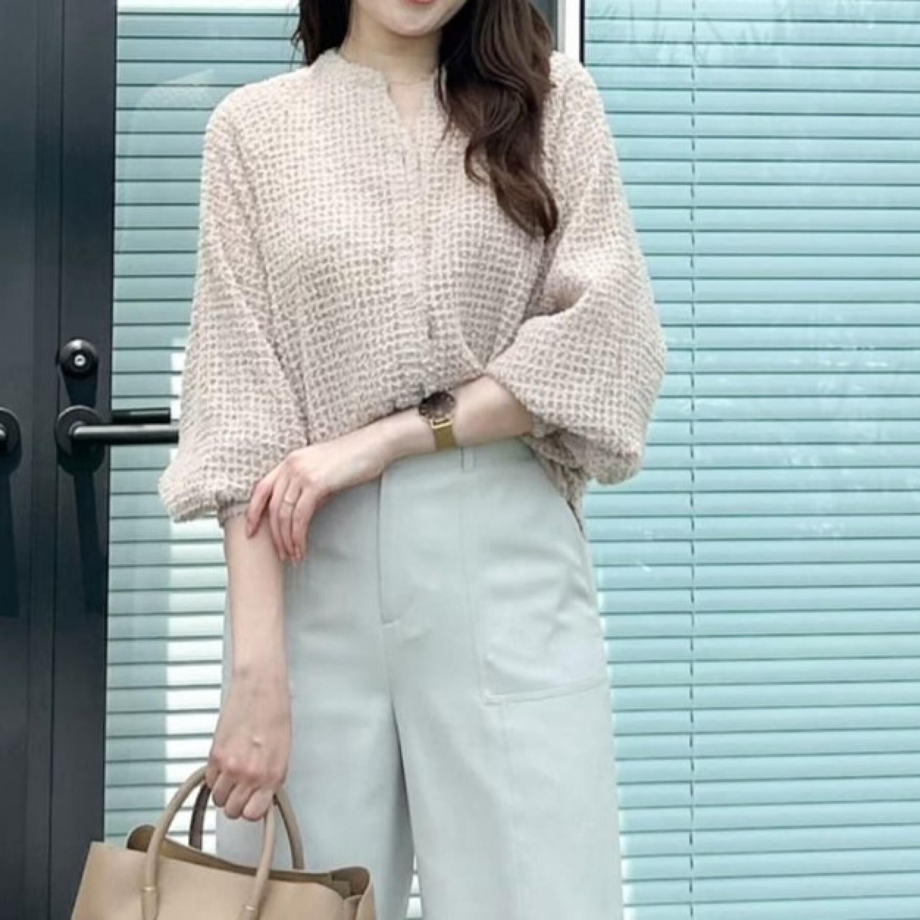 COUP DE CHANCE「【洗える】フェザーシフォンのブラウス」|シャツ・ブラウス|