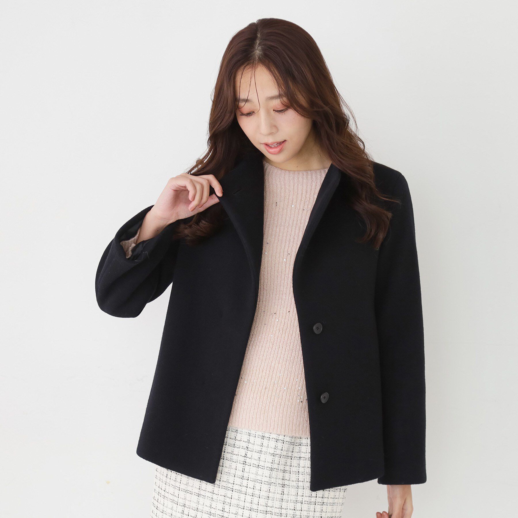 COUP DE CHANCE「【日本製】スタンドカラーのショート丈コート」|その他|