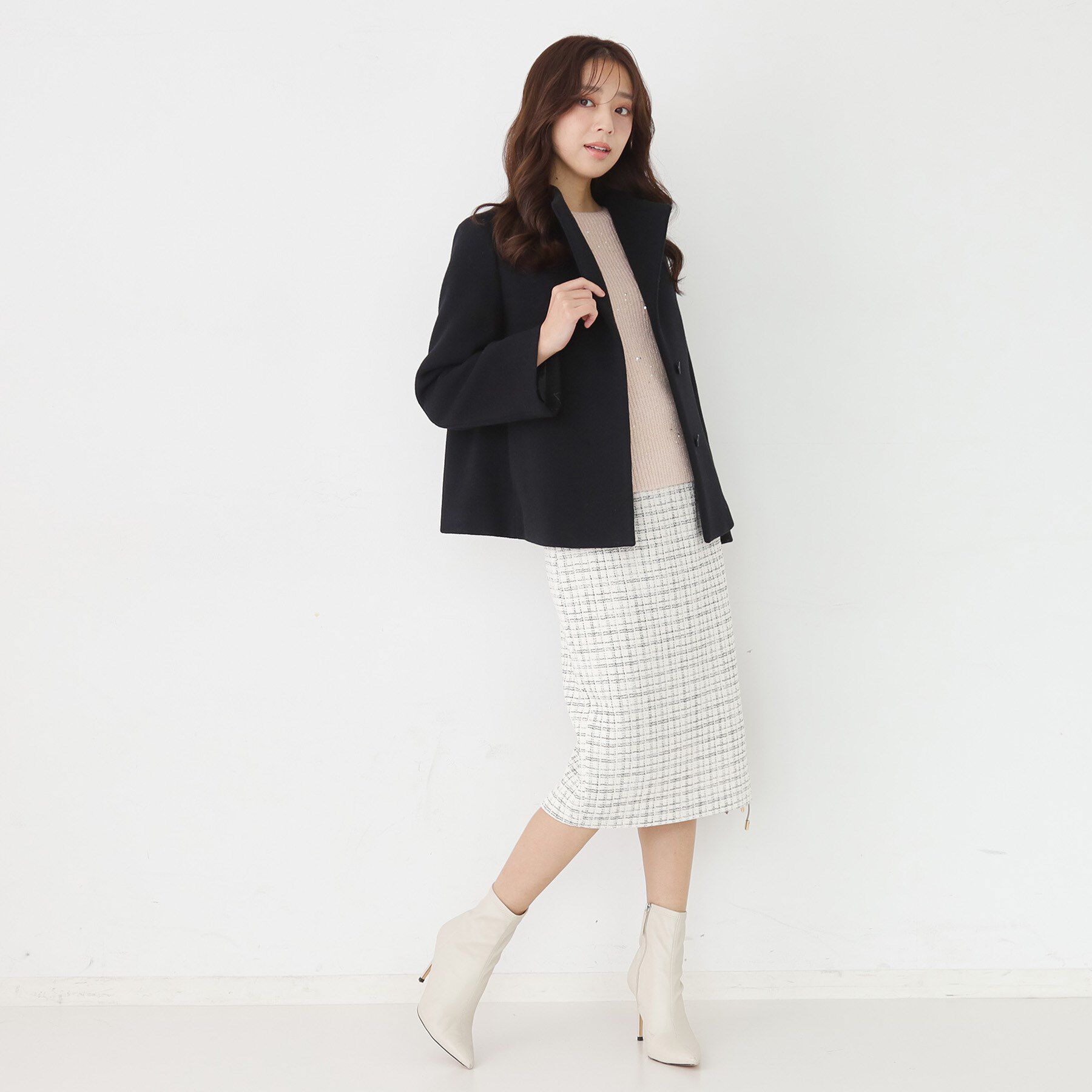 COUP DE CHANCE「【日本製】スタンドカラーのショート丈コート」|その他|