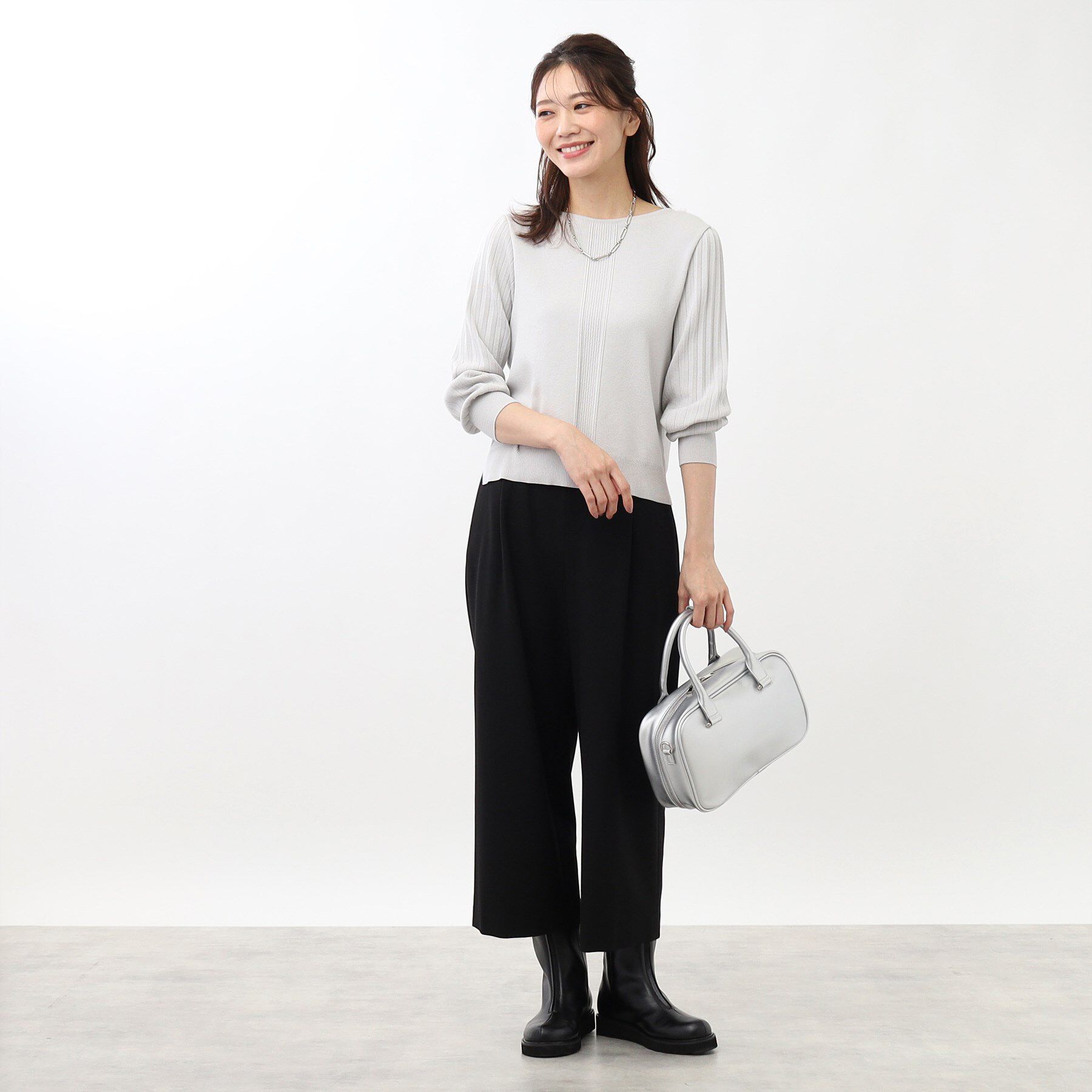 Reflect「【大人気ニットに新色登場！マイカラニット+／細見え／WEB限定カラーあり／マシンウォッシュ可／選べる」|ニット・セーター|