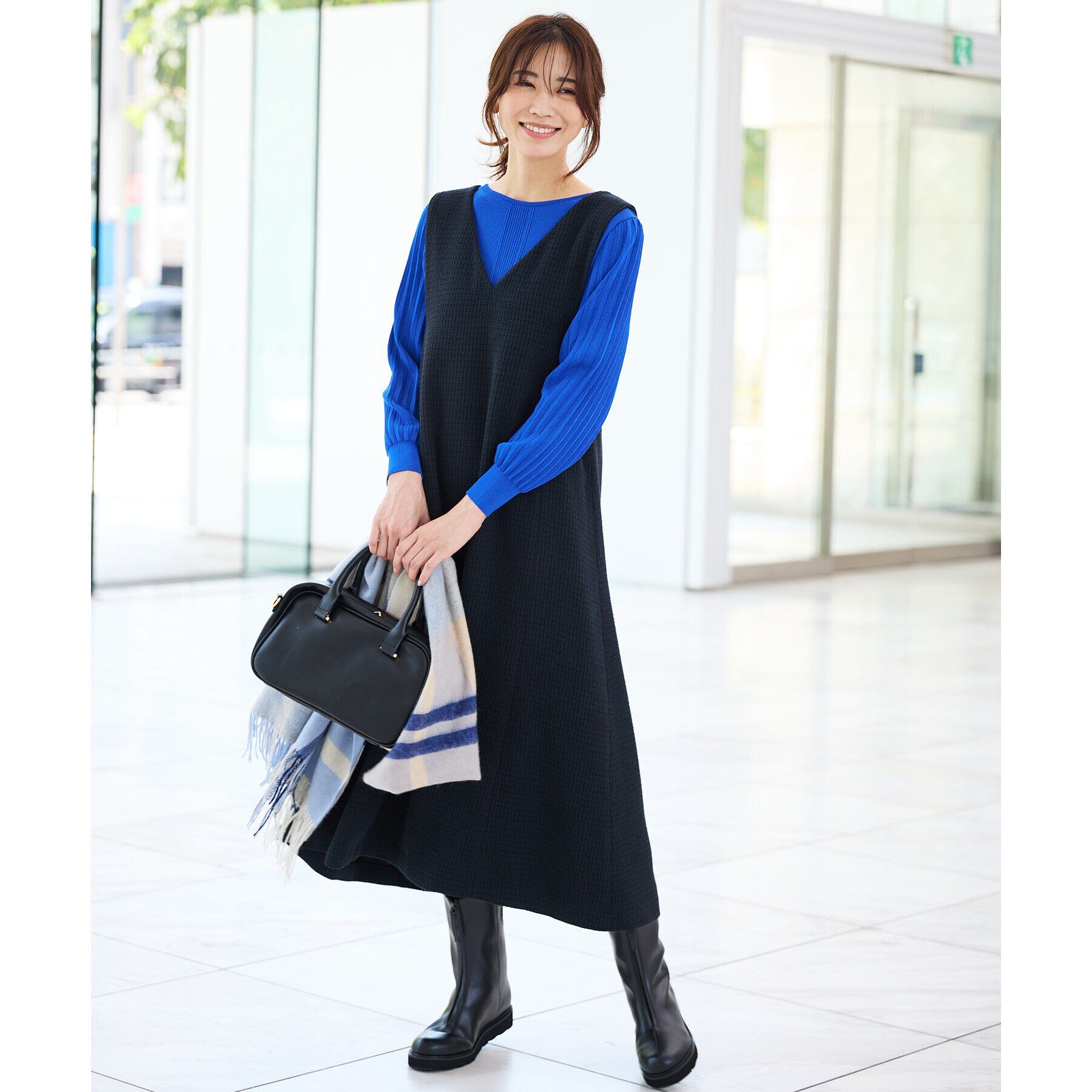 Reflect「【大人気ニットに新色登場！マイカラニット+／細見え／WEB限定カラーあり／マシンウォッシュ可／選べる」|ニット・セーター|