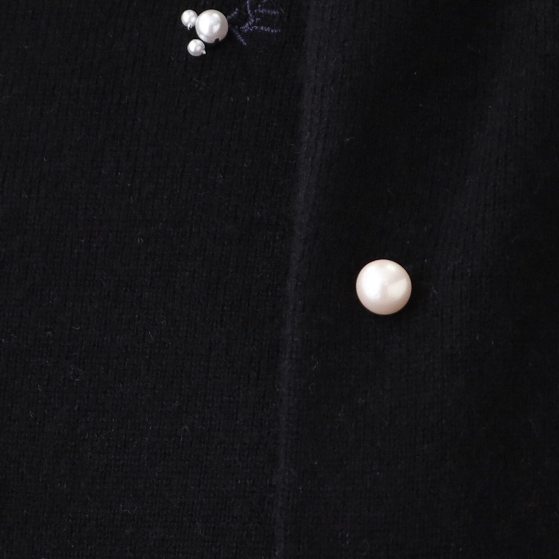 Reflect「【WEB限定カラーあり／洗える／アンサンブル】パール調刺繍ニット＋カーディガン」|カーディガン|