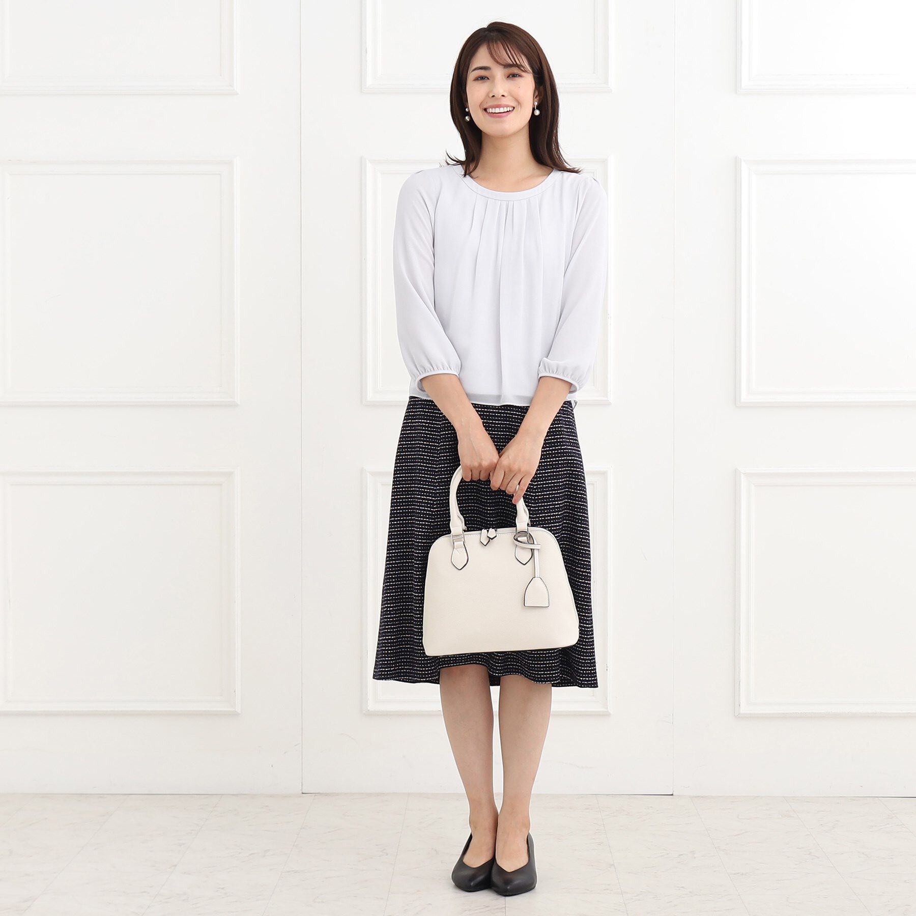 Reflect「【マシンウォッシュ可】ピンタックブラウス」|シャツ・ブラウス|