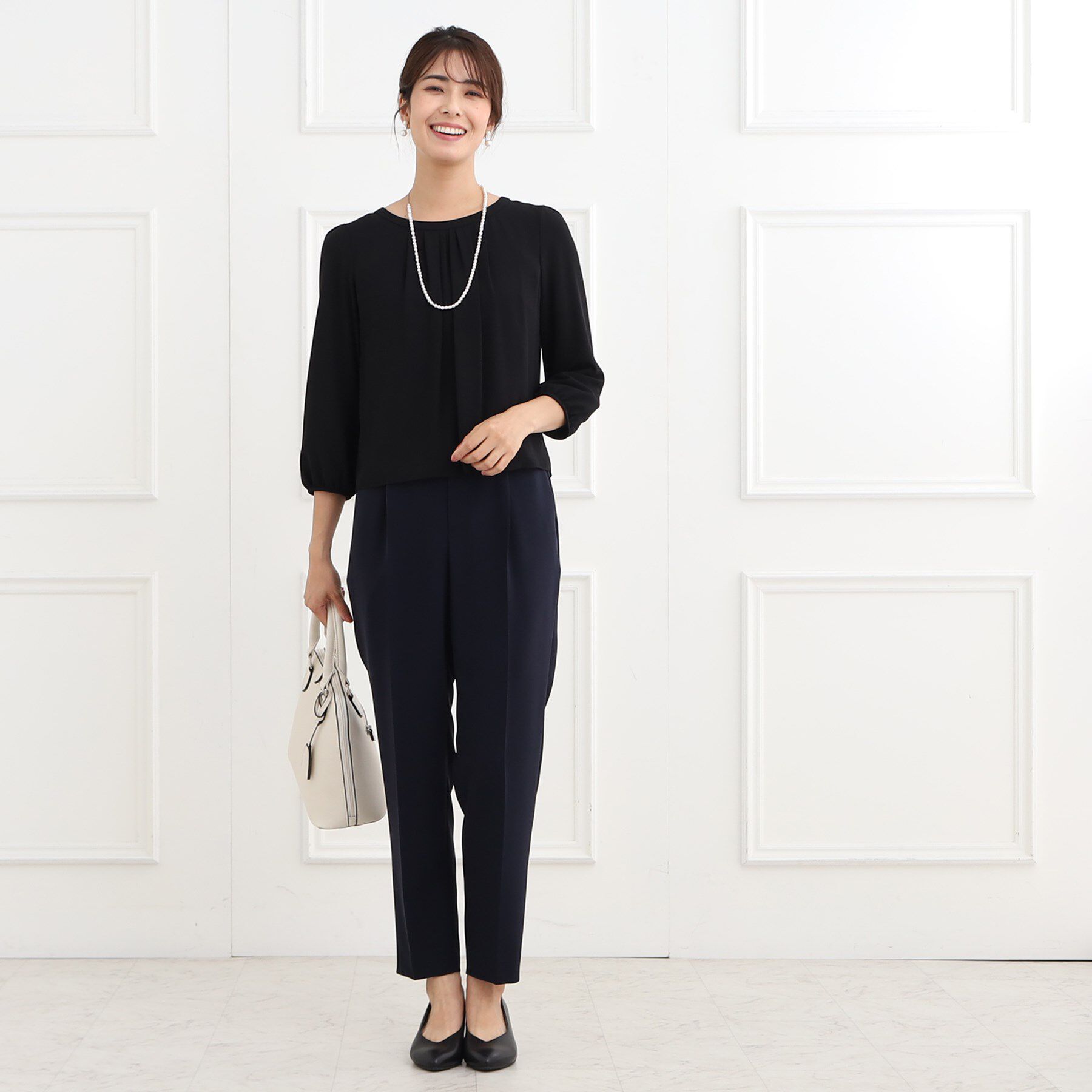 Reflect「【マシンウォッシュ可】ピンタックブラウス」|シャツ・ブラウス|