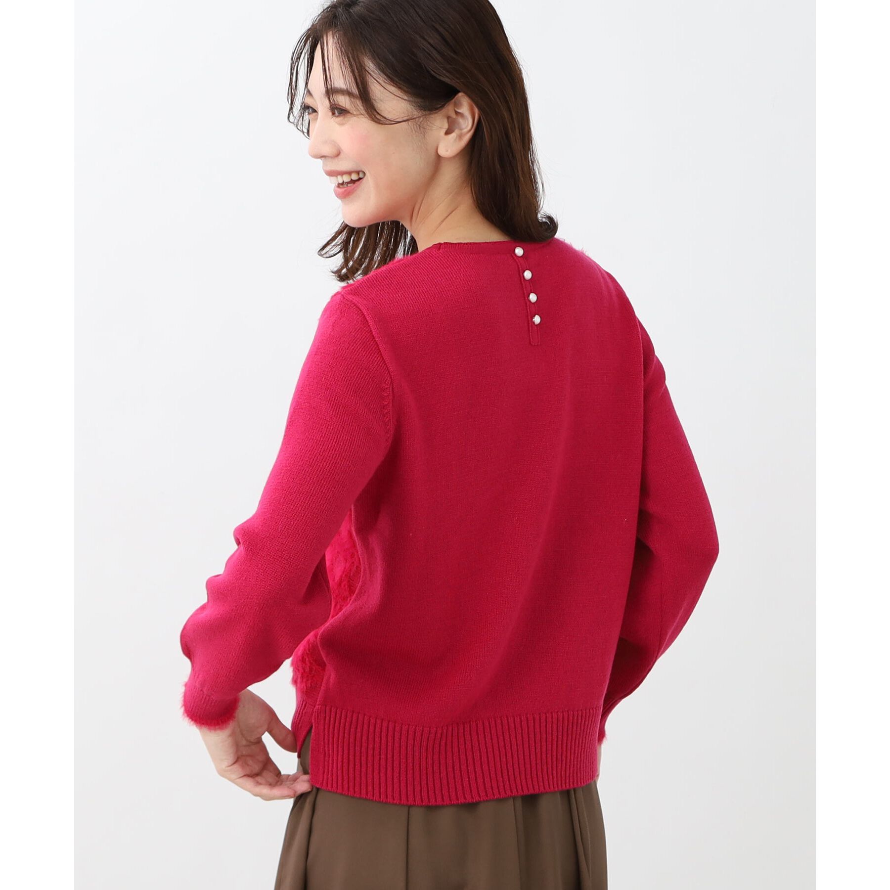 Reflect「【WEB限定カラーあり／手洗い可】フェザーヤーンニット」|ニット・セーター|