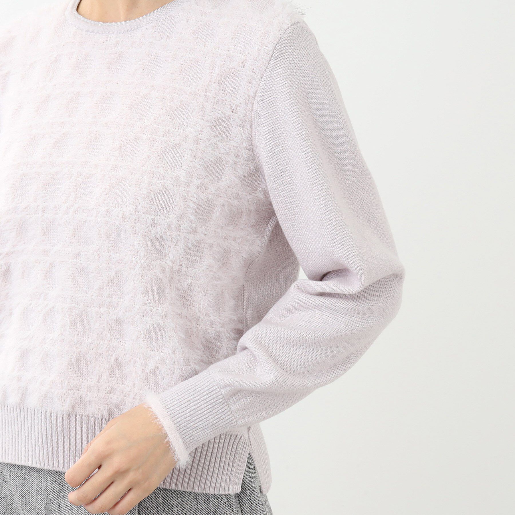 Reflect「【WEB限定カラーあり／手洗い可】フェザーヤーンニット」|ニット・セーター|