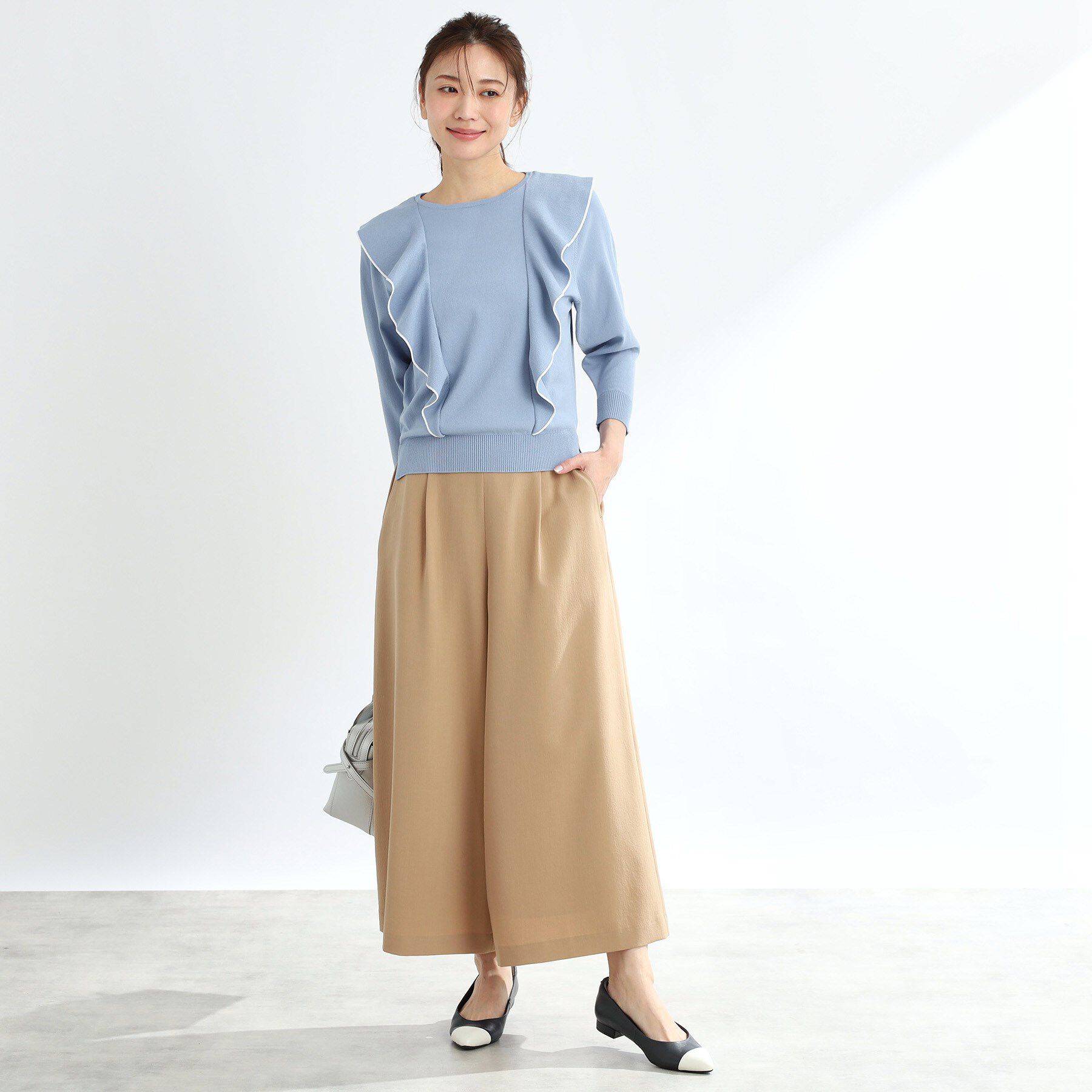 Reflect「ラッフルフリルプルオーバーニット」|ニット・セーター|