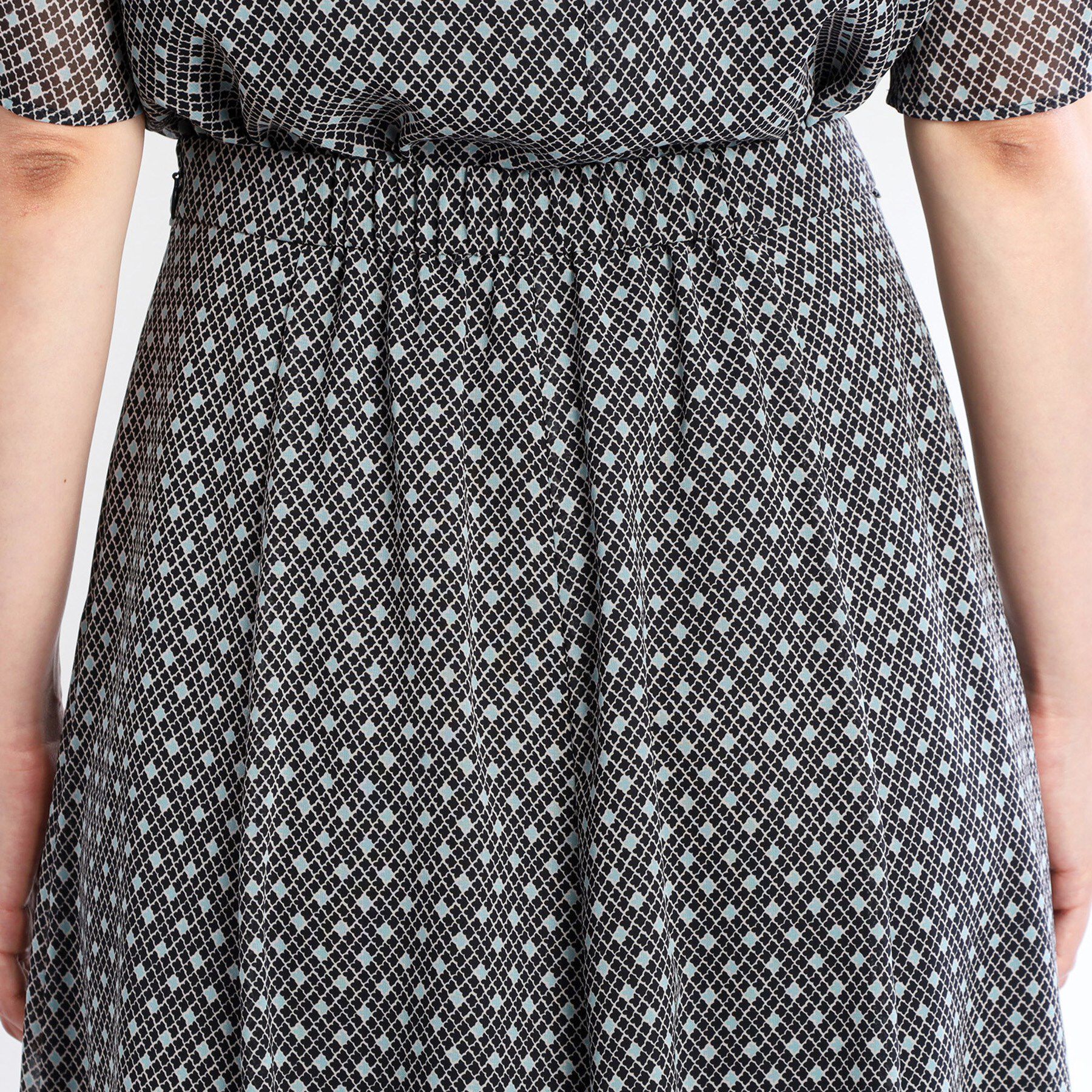 Reflect「【マシンウォッシュ可／セットアップ可】コツキ柄プリントフレアスカート」|スカート|