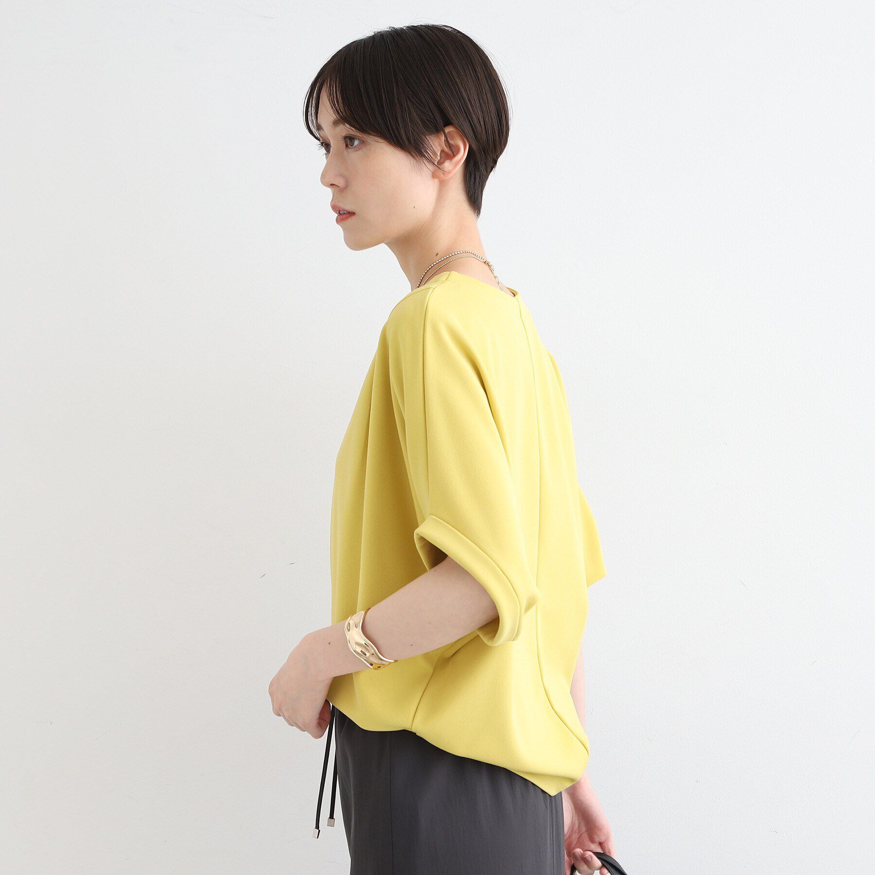 INDIVI「【洗える／UVケア】ドルマンスリーブフォルムトップス」|Tシャツ・カットソー|