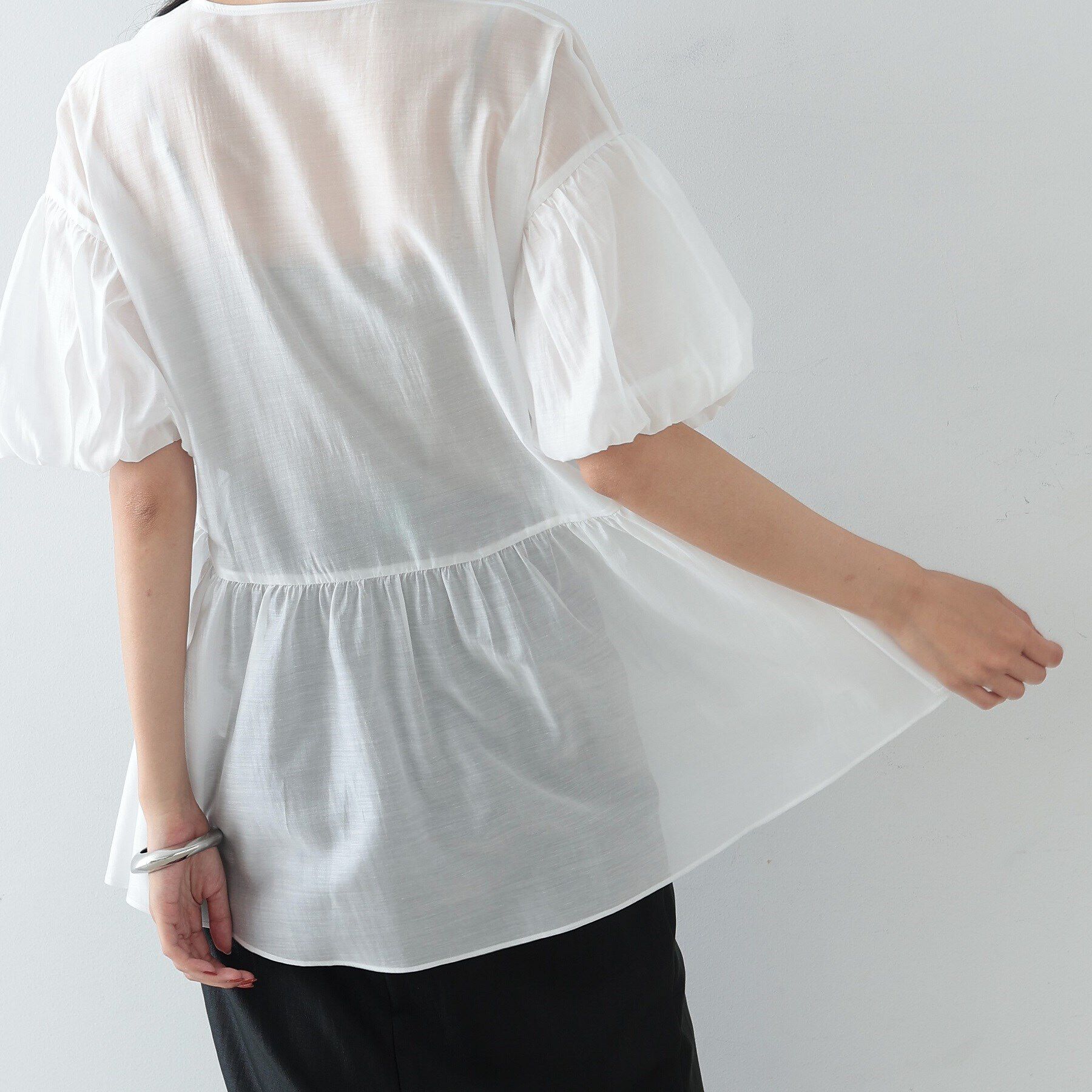 GALLEST「シアーペプラムブラウス」|シャツ・ブラウス|