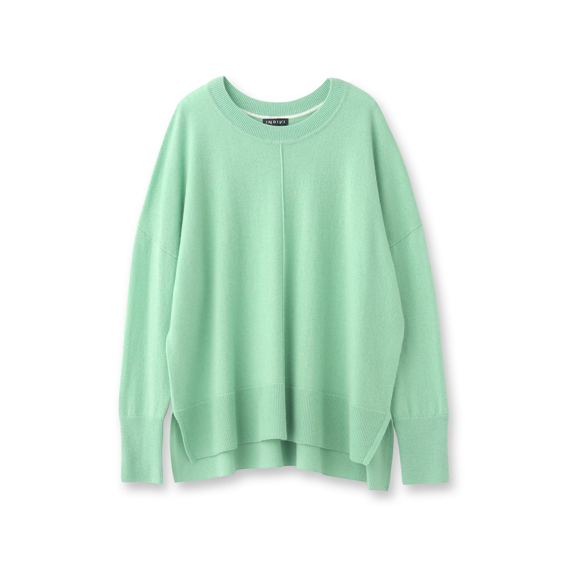 INDIVI「【カシミヤ混／洗える／リラックス】ワイドシルエットニット」|ニット・セーター|