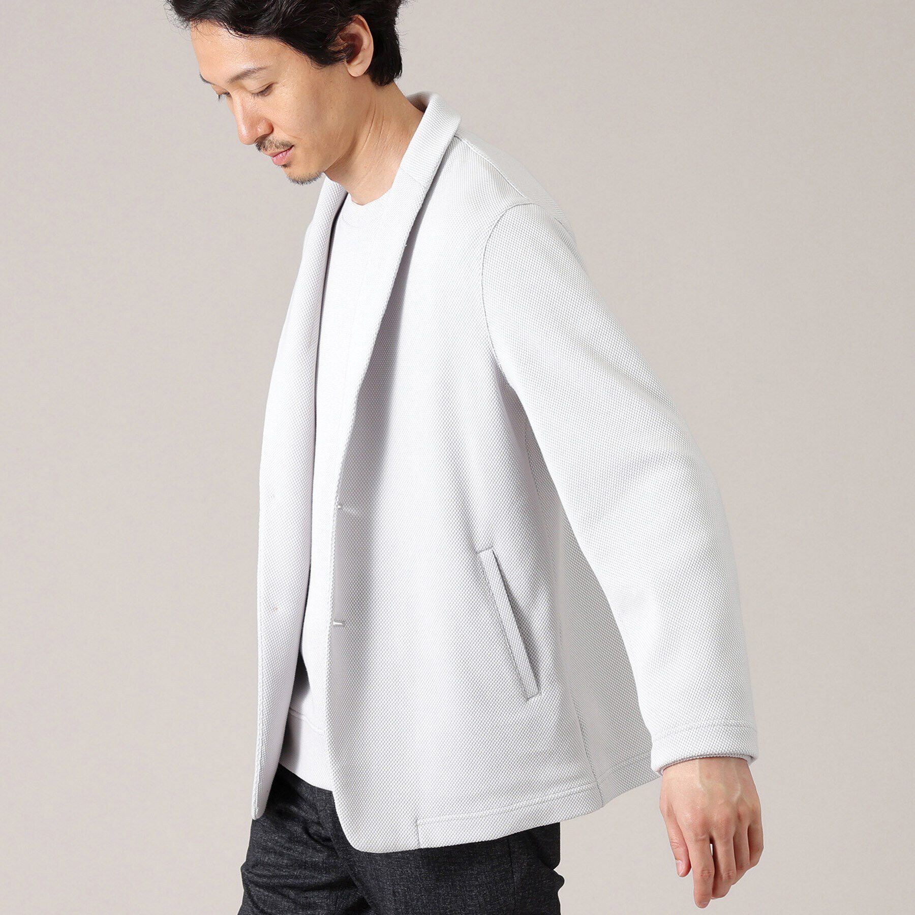 TAKEO KIKUCHI「【尾州織】ショールカラー カーディガン ジャケット」|カーディガン|