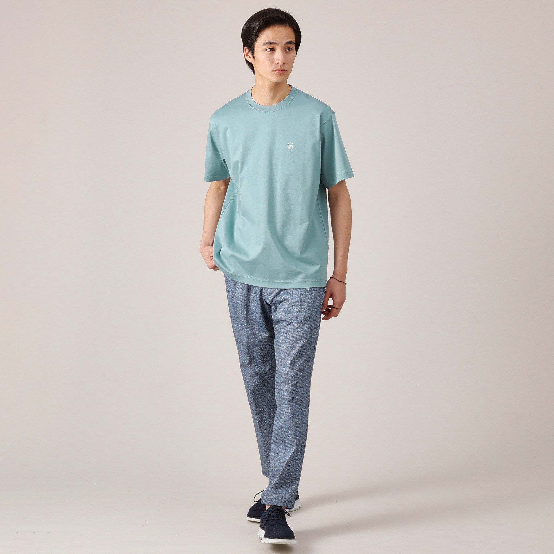 TAKEO KIKUCHI「ワンポイント カラー刺繍 Tシャツ」|Tシャツ・カットソー|