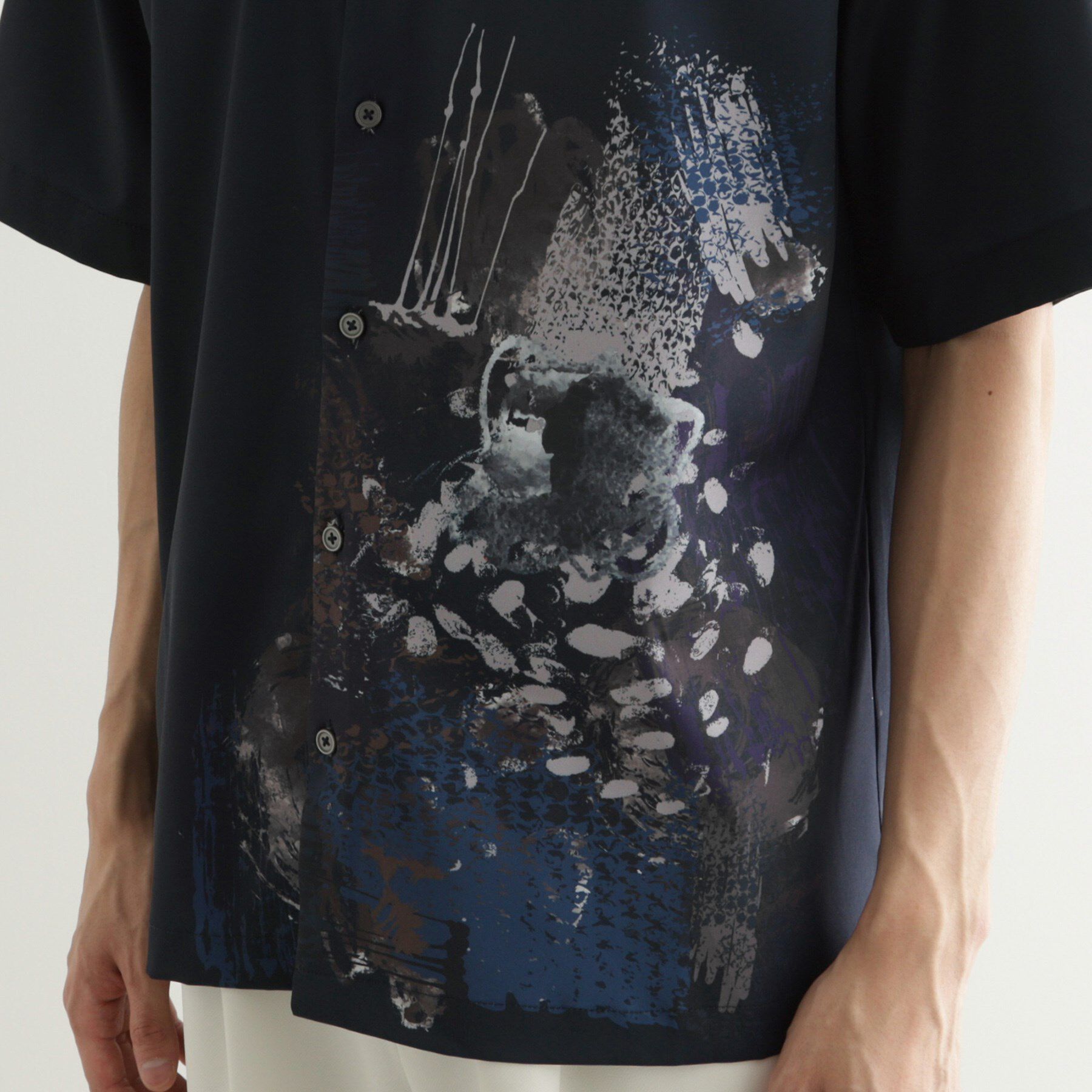 tk.TAKEO KIKUCHI「ペイント半袖シャツ」|シャツ・ブラウス|