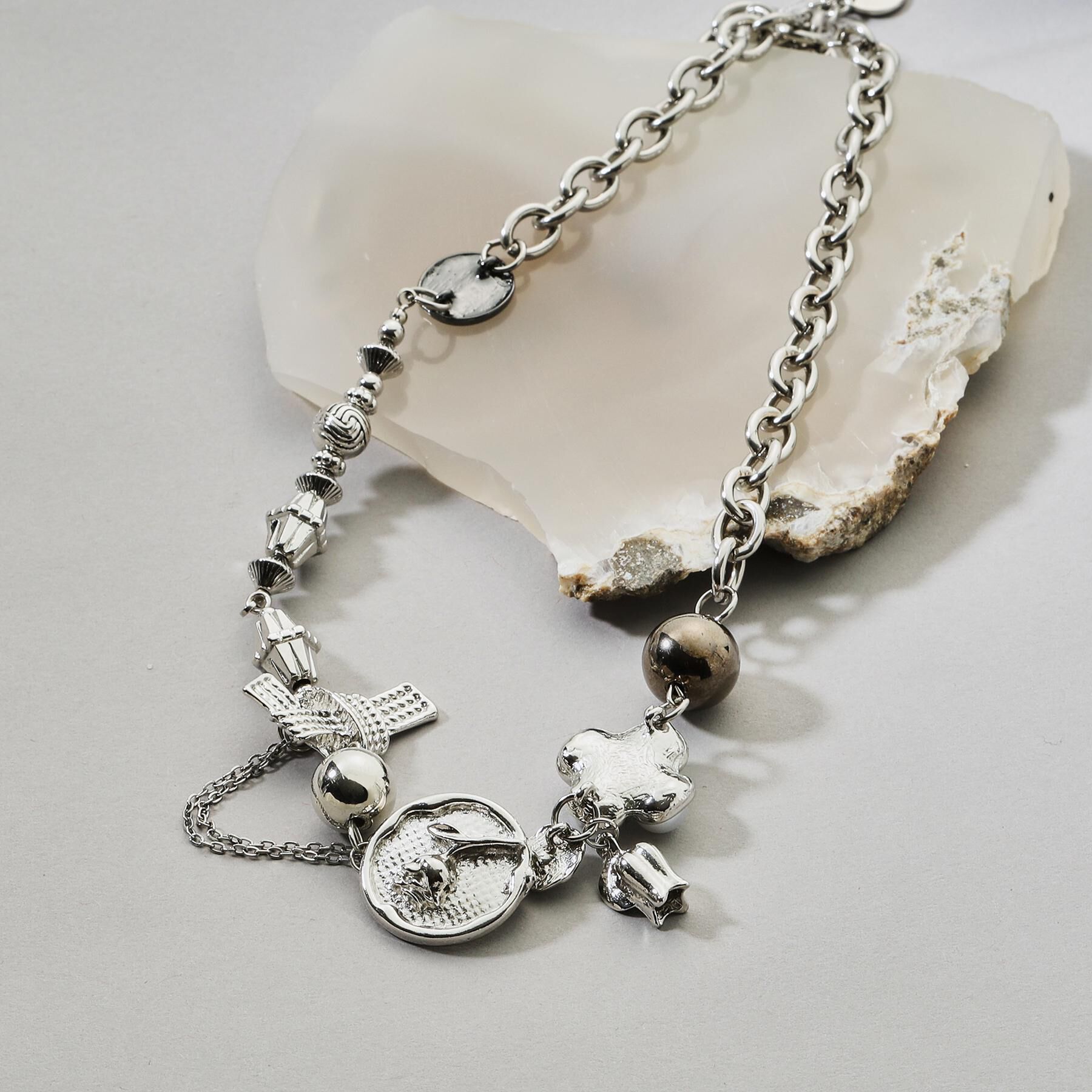 tk.TAKEO KIKUCHI「チャームネックレス」|ネックレス|シルバー(006)