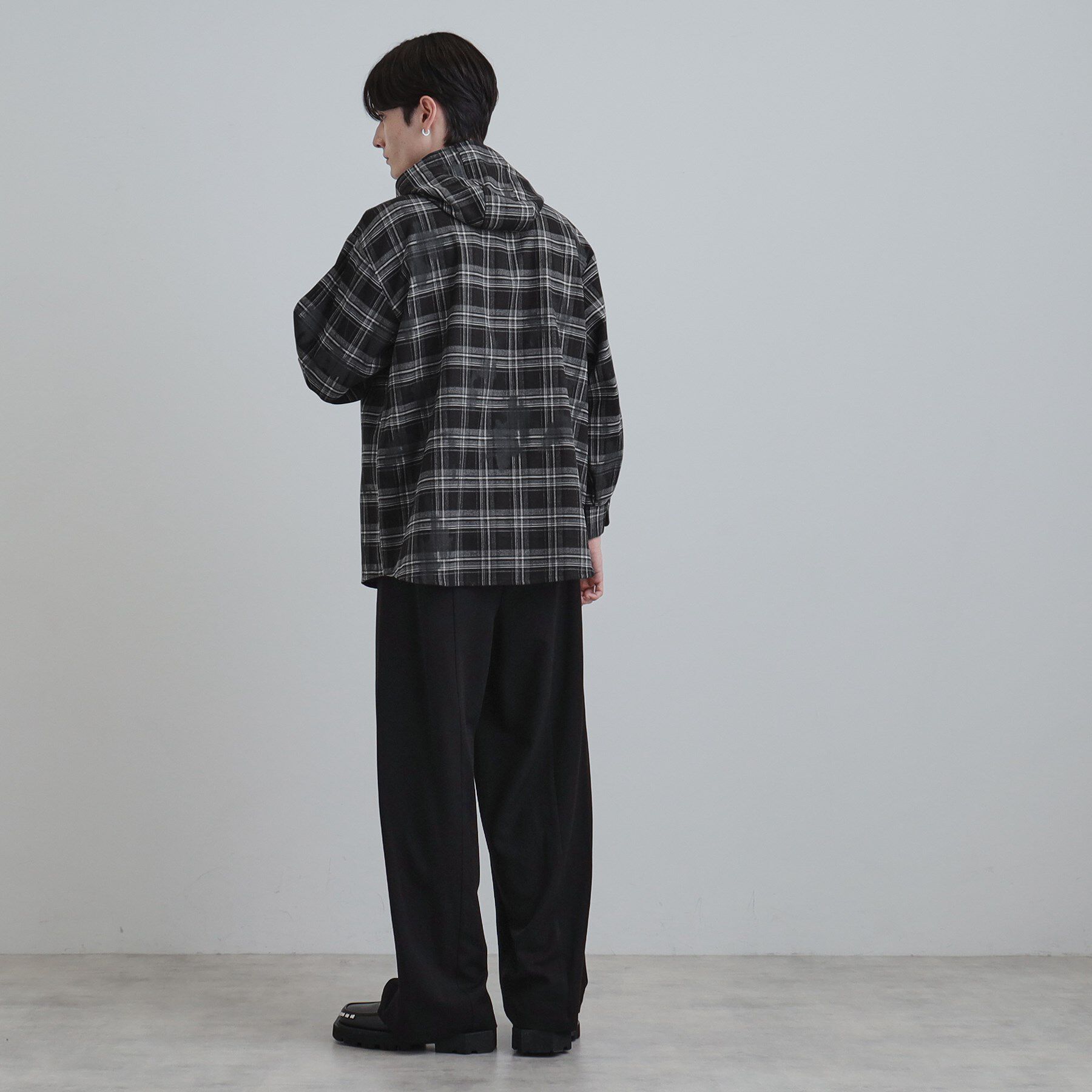 tk.TAKEO KIKUCHI「ヴィンテージフードチェックシャツ」|シャツ・ブラウス|