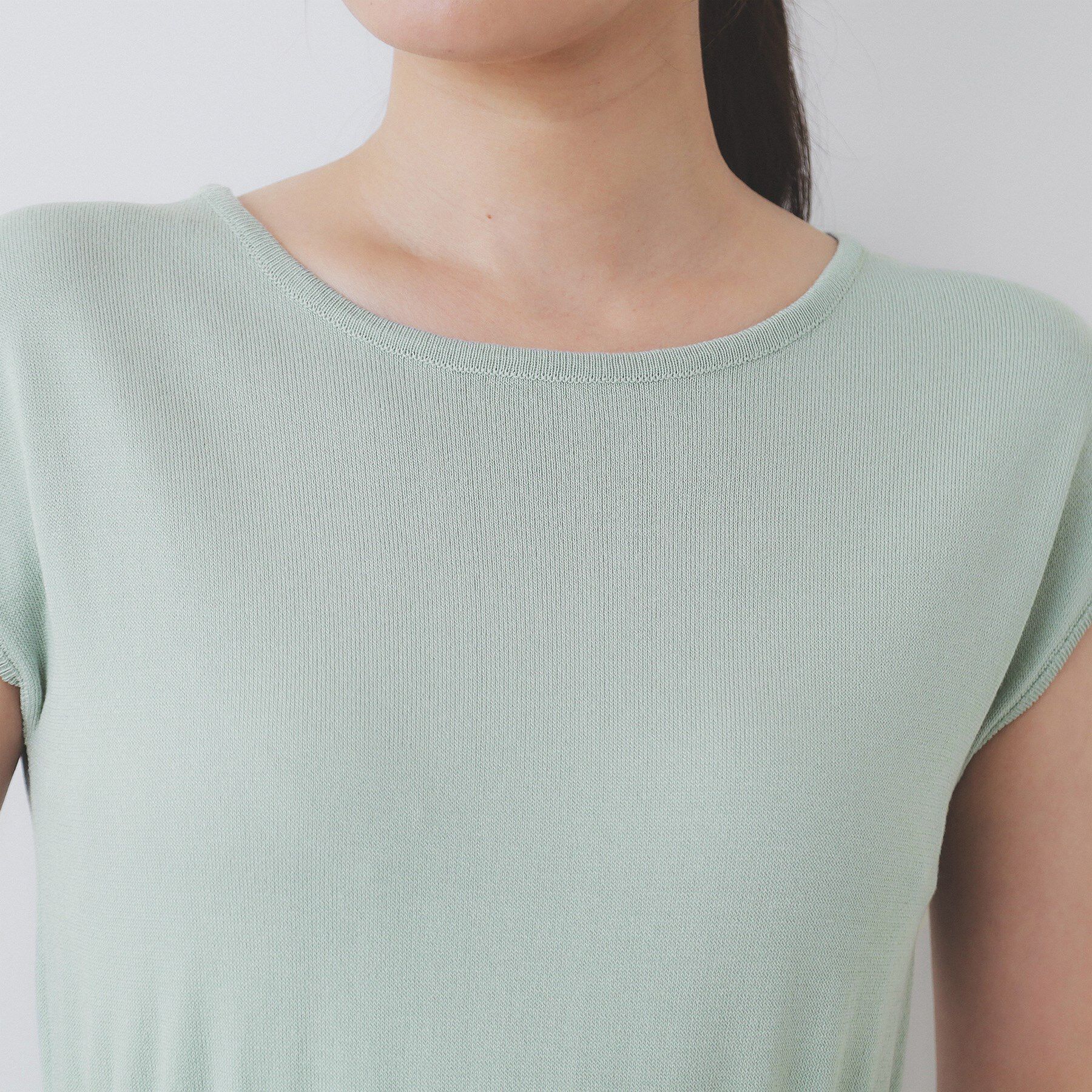 index「柄編みボーダーラインニットワンピース【洗濯機洗い可】」|ワンピース|