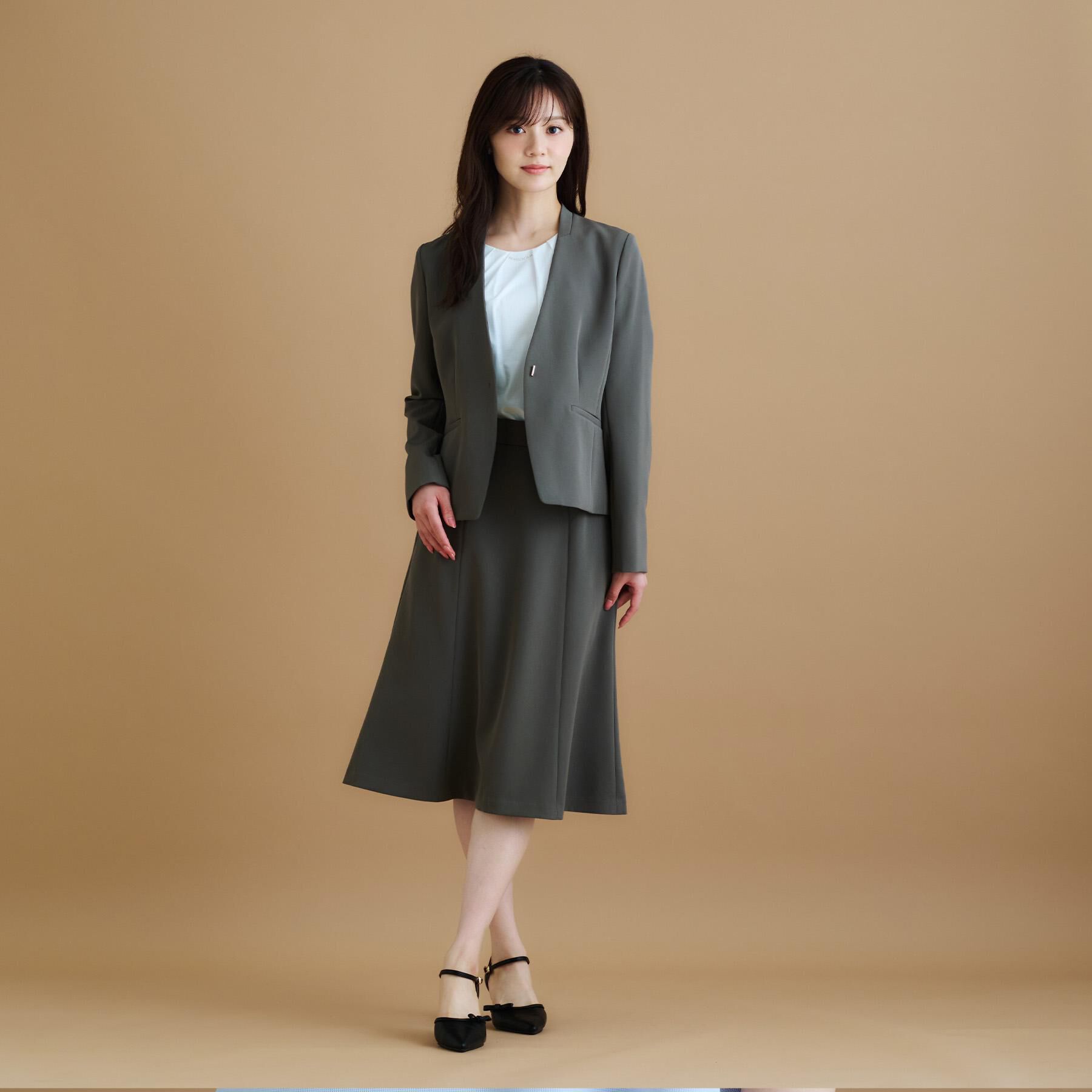 index「ストレッチフレアスカート/セットアップ対応【洗濯機洗い可/イージーアイロン/防シワ】」|スカート|