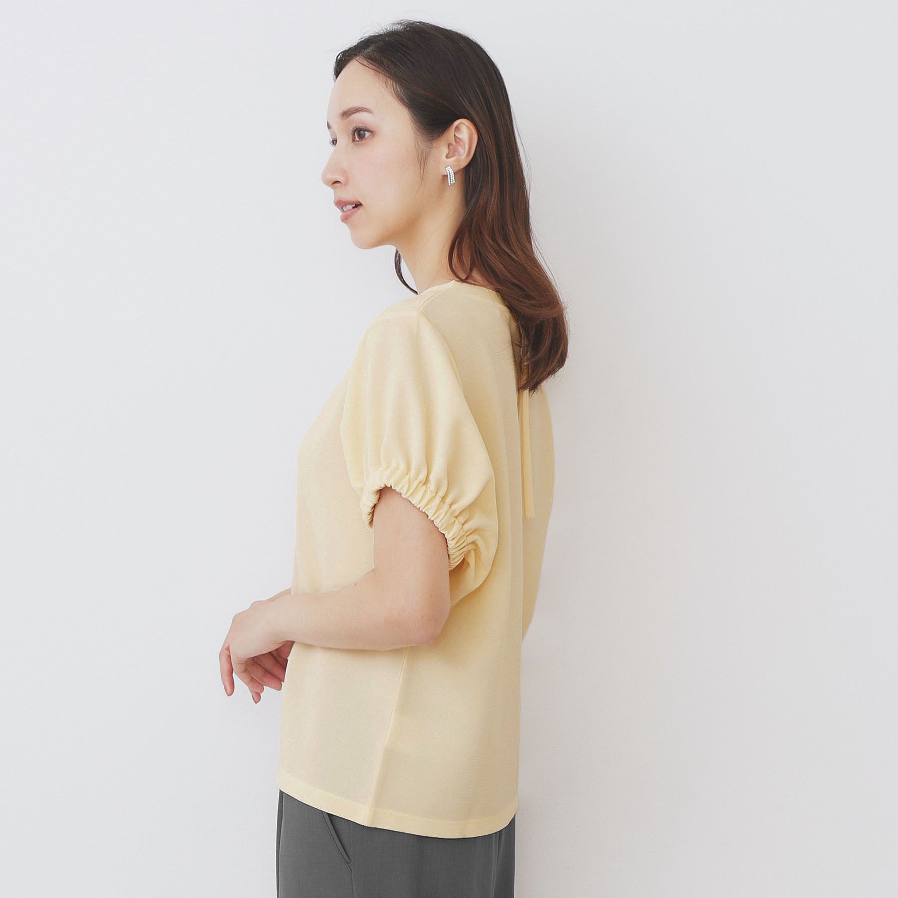 index「ドルマンショートトップス【洗濯機洗い可】」|Tシャツ・カットソー|