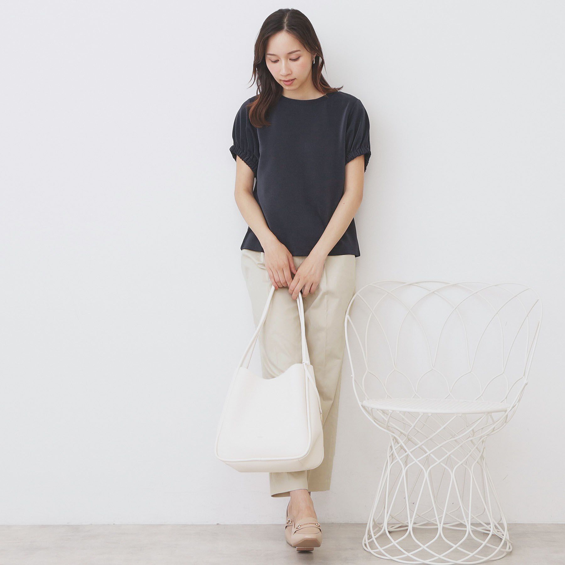 index「ドルマンショートトップス【洗濯機洗い可】」|Tシャツ・カットソー|