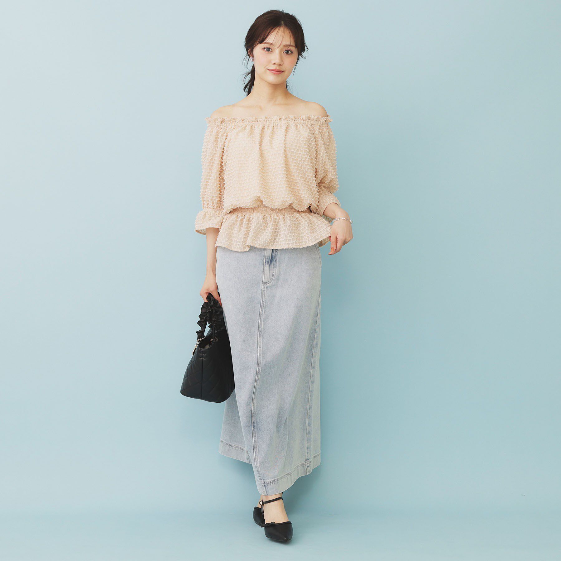 index「2WAY カットジャカードブラウス【洗濯機洗い可/防シワ】」|シャツ・ブラウス|