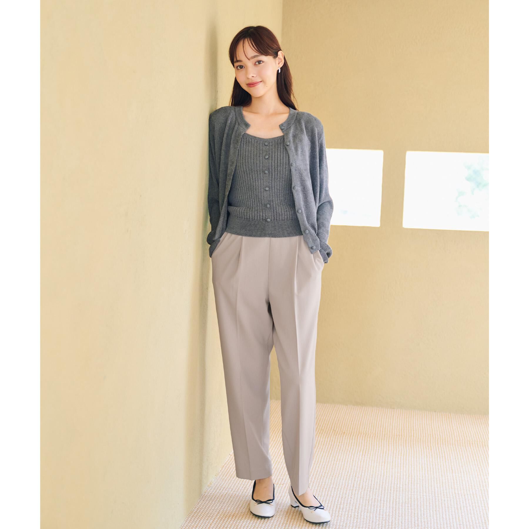 index「ミニモールラメビスチェキャミ/アンサンブル対応【洗濯機OK】」|ニット・セーター|