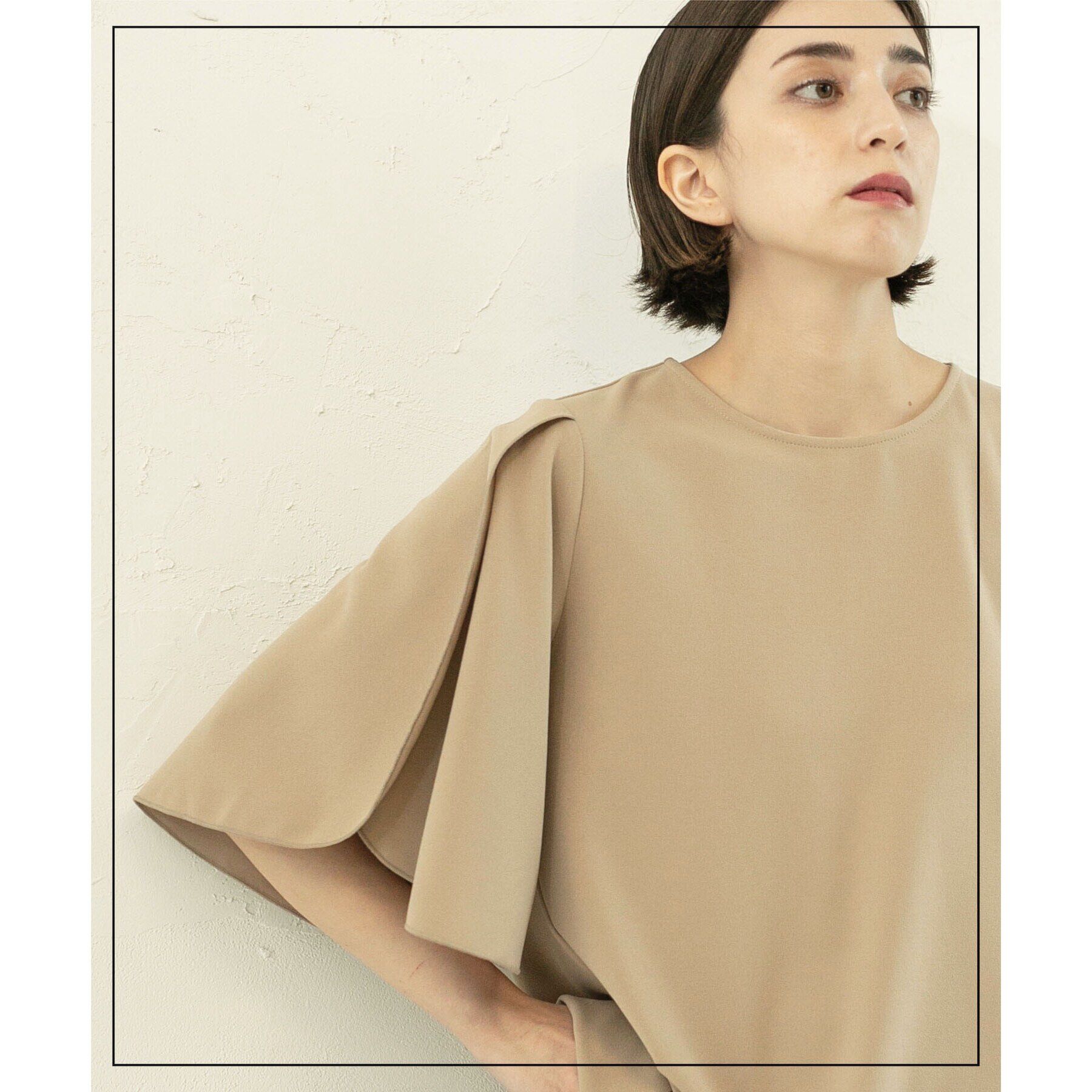 OPAQUE.CLIP「UV チューリップスリーブトップス【吸水速乾/洗濯機洗い可】」|Tシャツ・カットソー|