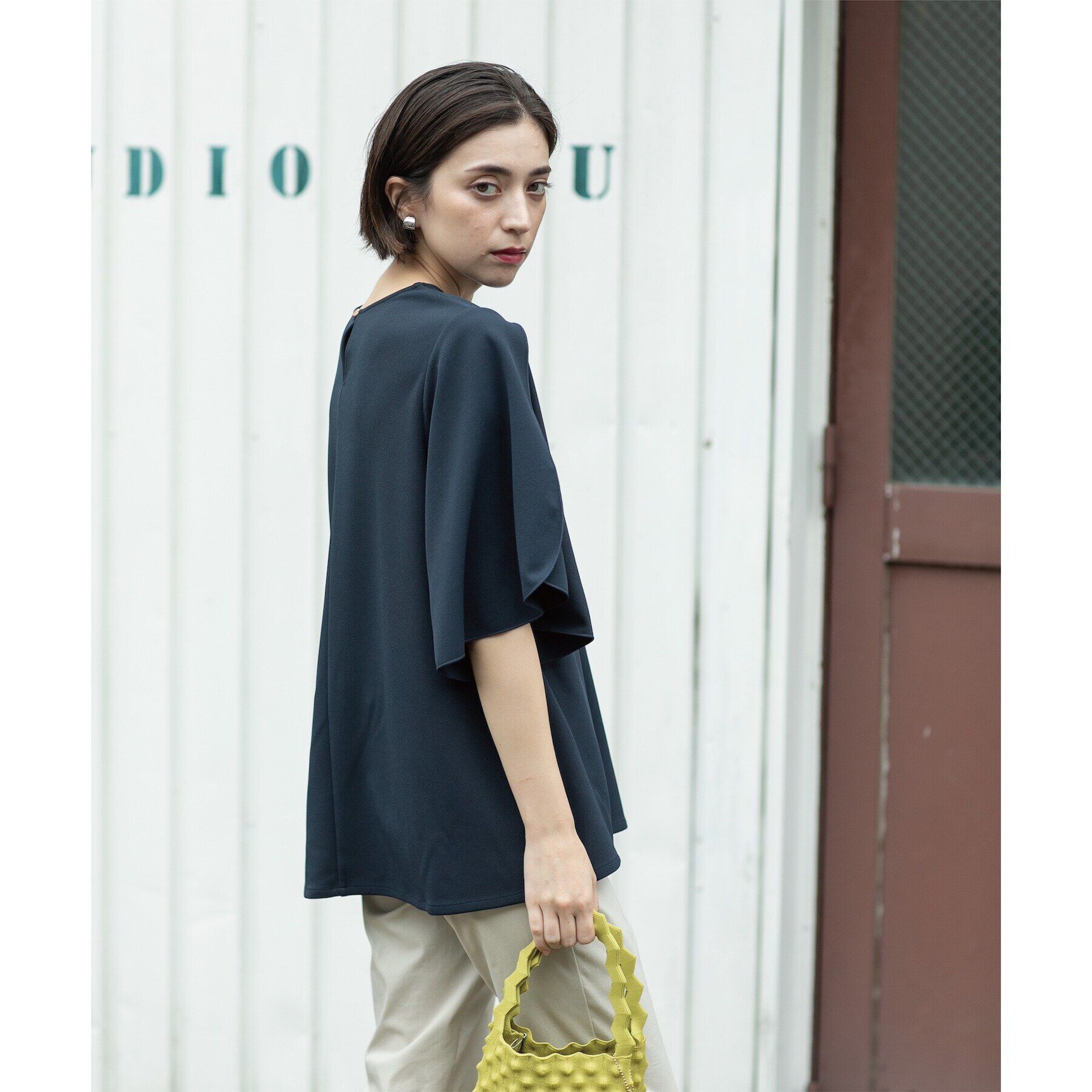 OPAQUE.CLIP「UV チューリップスリーブトップス【吸水速乾/洗濯機洗い可】」|Tシャツ・カットソー|