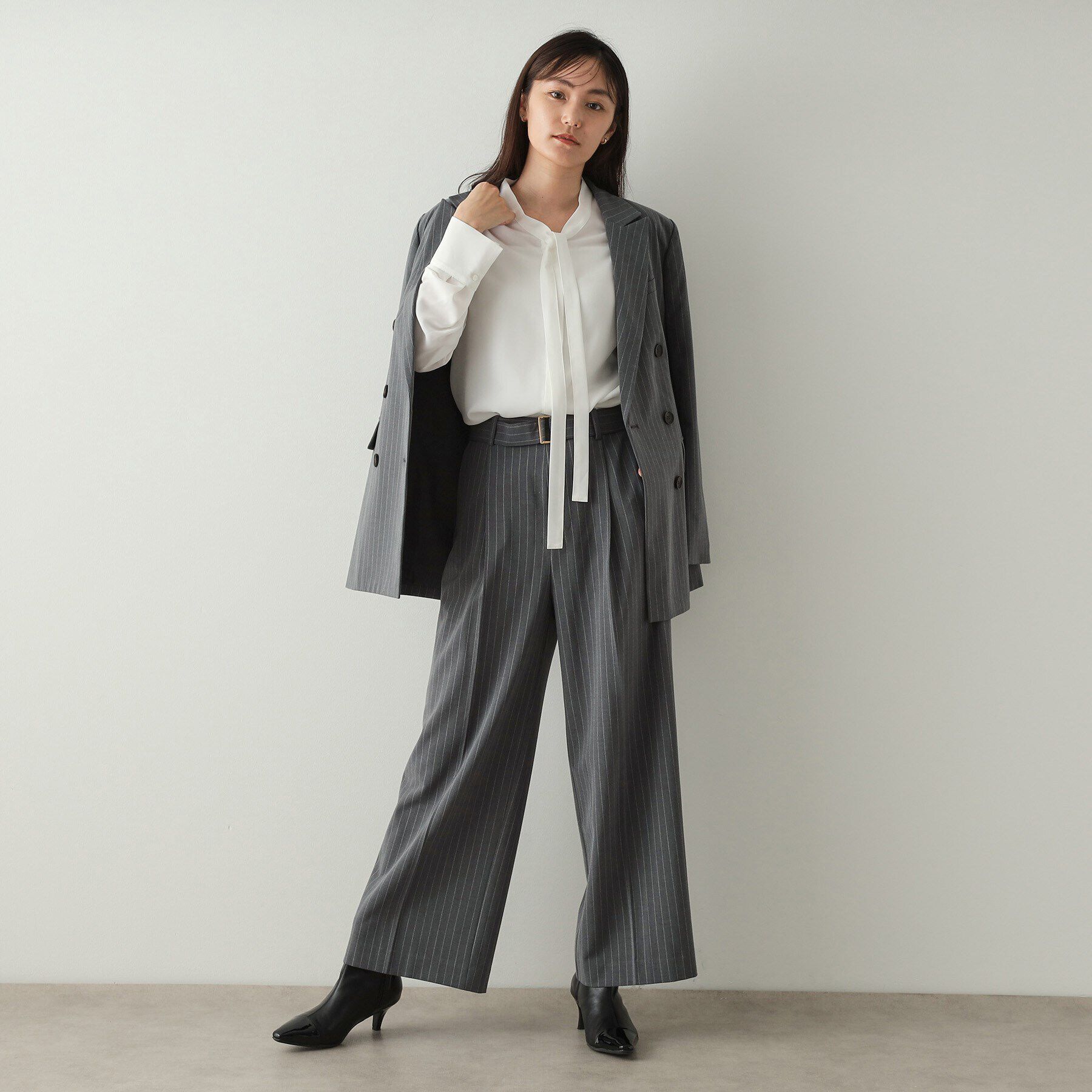 OPAQUE.CLIP「ダブルテーラードジャケット【洗える】」|テーラードジャケット|