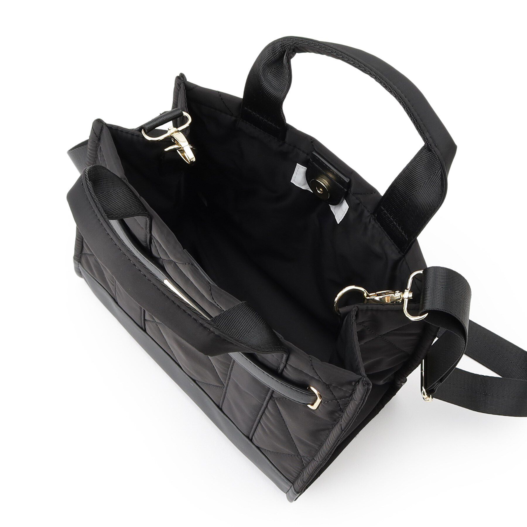 OPAQUE.CLIP「【2WAY】ダイヤキルティングスクエアミドルショルダーバッグ」|トートバッグ|