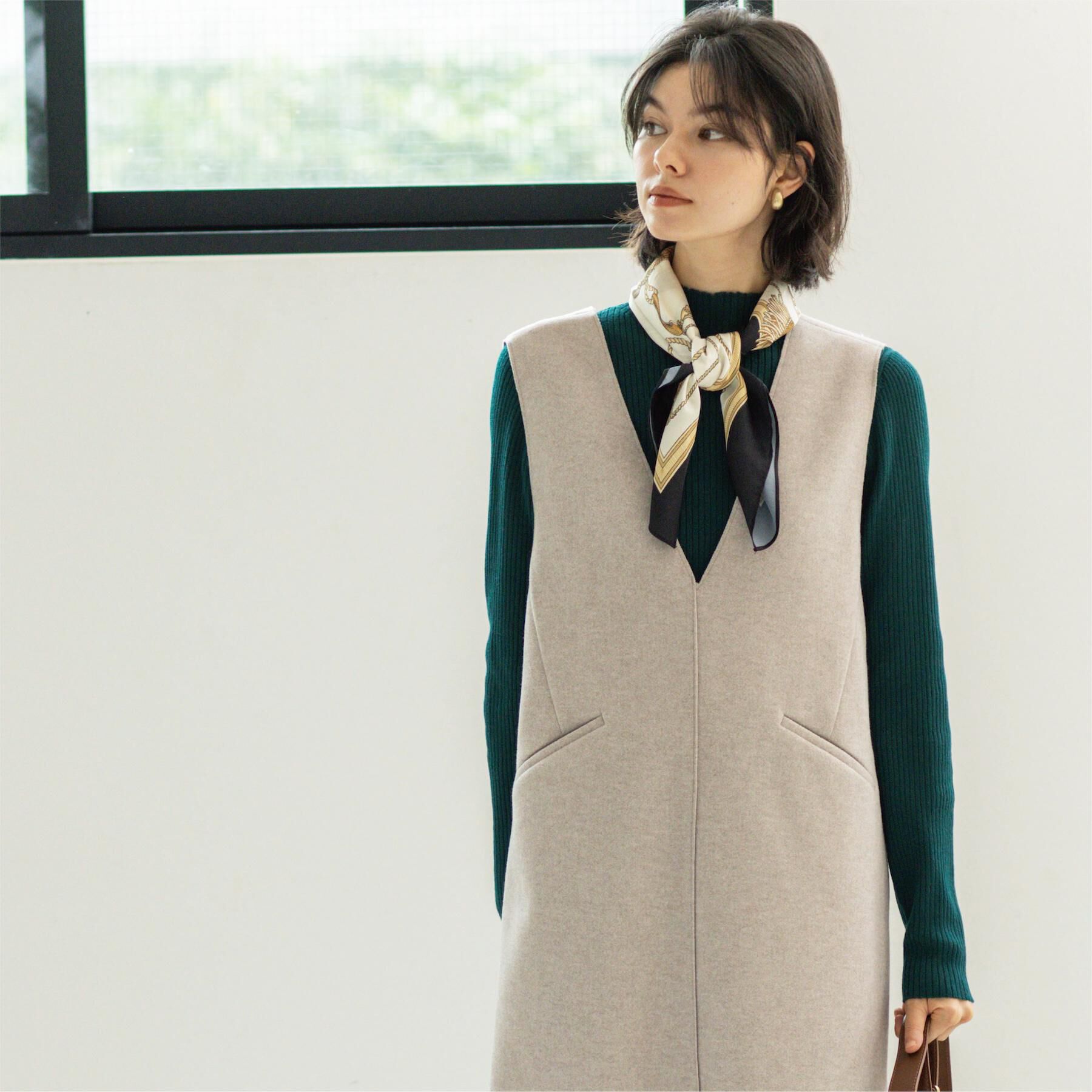 OPAQUE.CLIP「ハイネックリブニット【洗濯機OK】《6col》」|ニット・セーター|