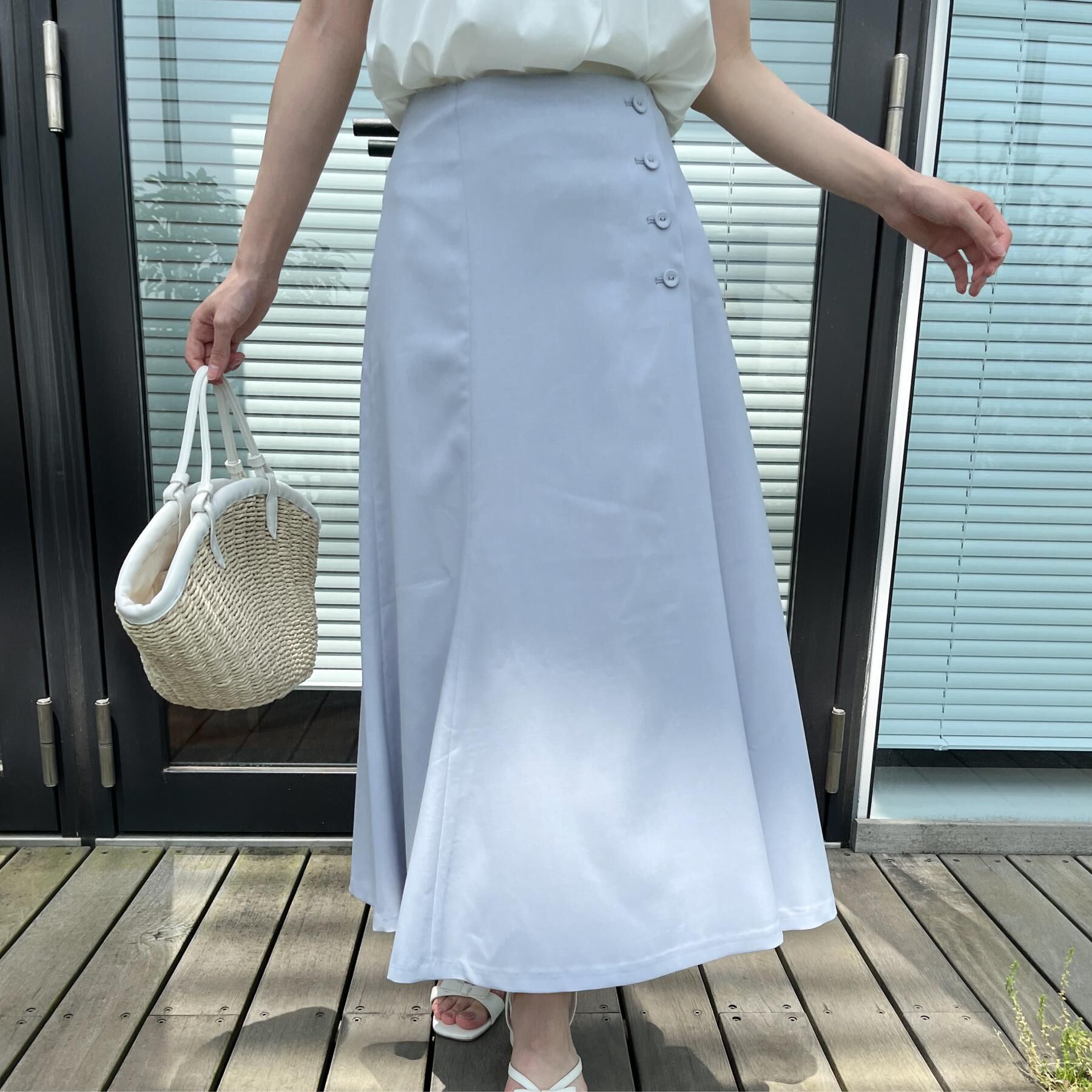 Couture broach「【2WAY・通勤・きれいめ】リネンライク サス付きスカート」|ジャンパースカート|