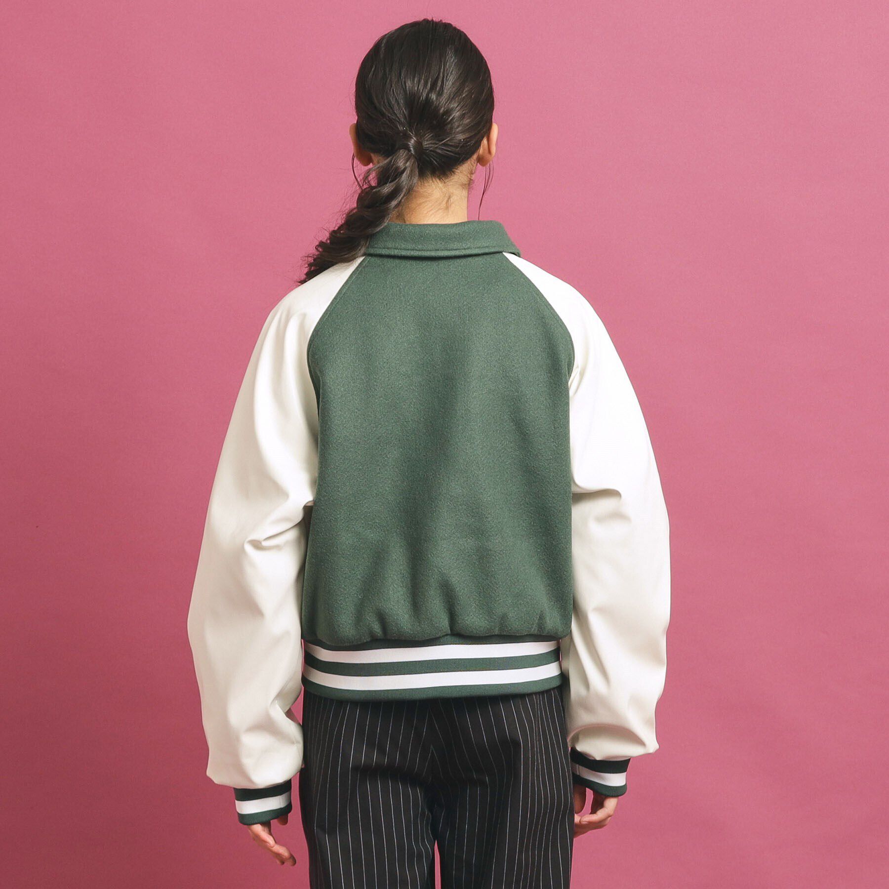 PINK-latte「短丈！スタジャン」|ブルゾン・スタジャン|